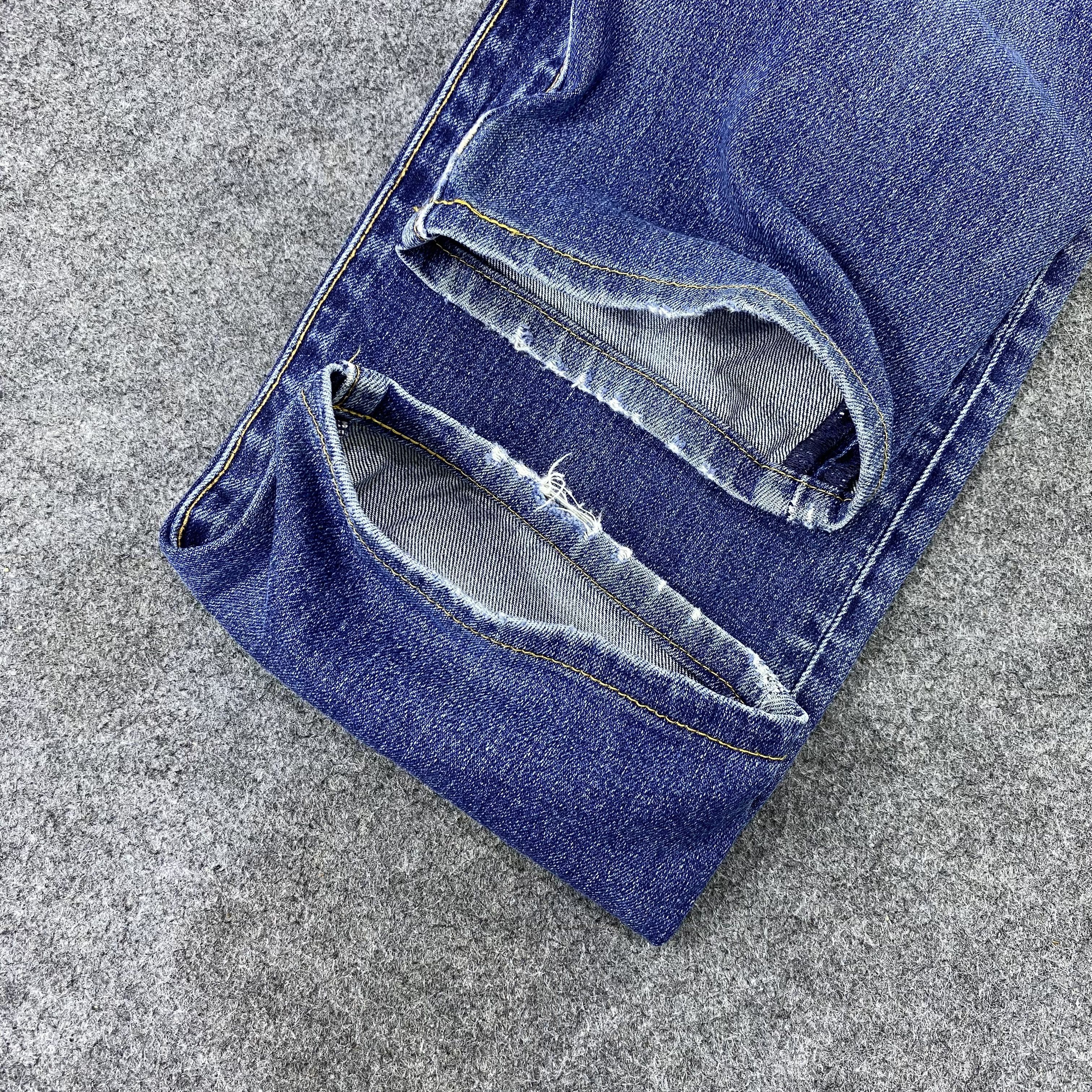 Jean × Levi's × Vintage Vintage Levi's Lot 502 Blue Wash Distressed Jeans-J1158 Size US 32 / EU 48 - 16 Thumbnail