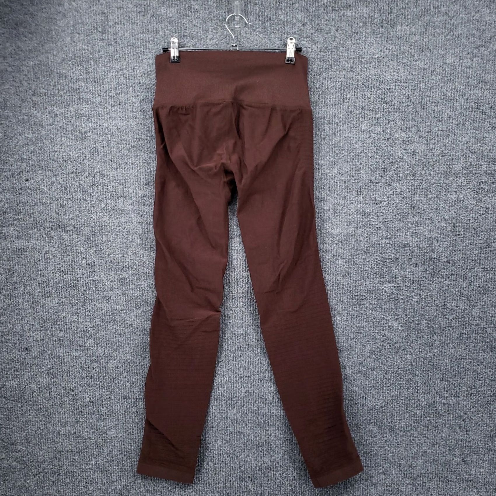 Vintage Stella Elyse Leggings Womens M/L Brown Crop Skinny Stretch Sportswear Size 32" / US 10 / IT 46 - 2 Thumbnail