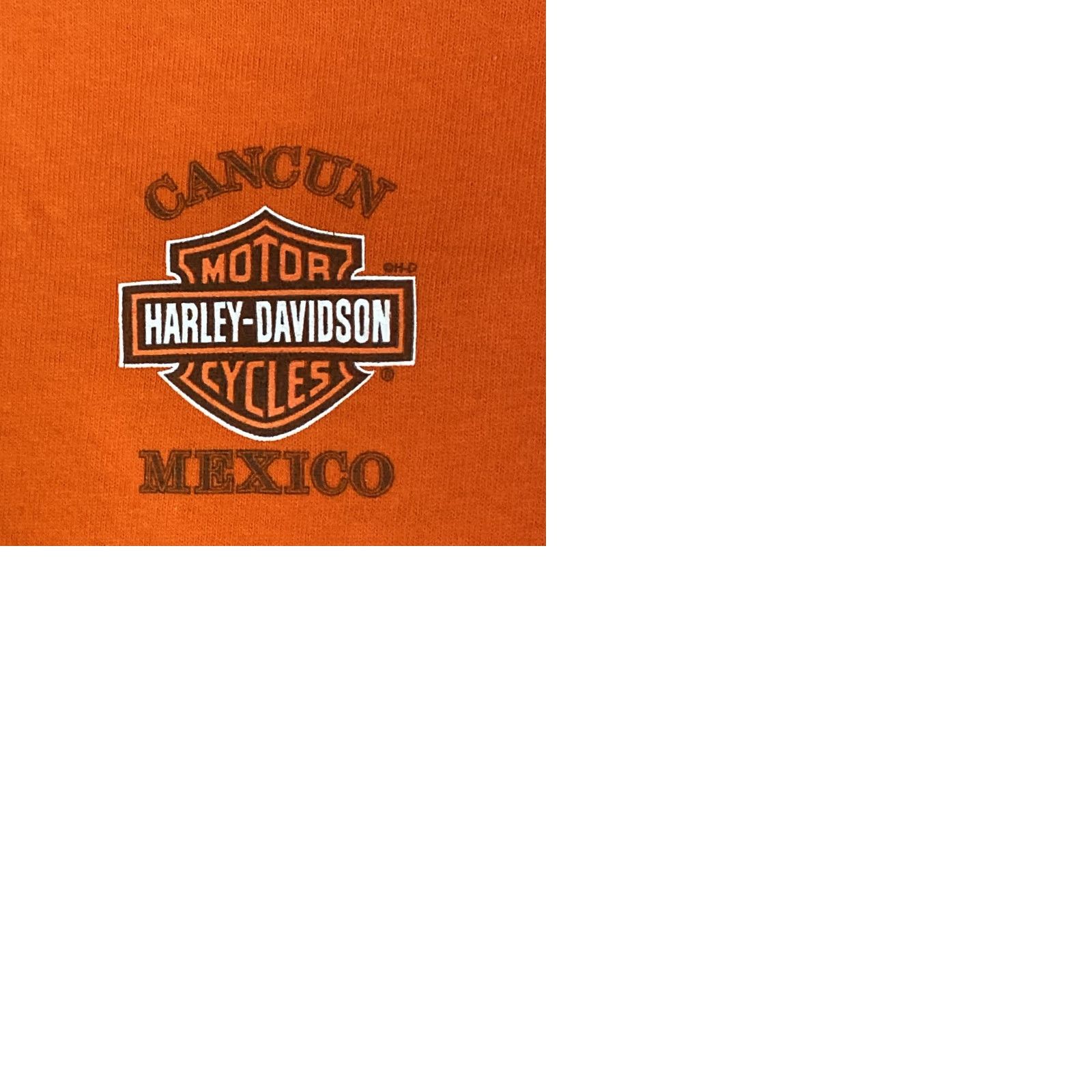Harley Davidson VINTAGE Harley-Davidson Mexico T Shirt Adult Small S Orange Biker Size US S / EU 44-46 / 1 - 9 Thumbnail