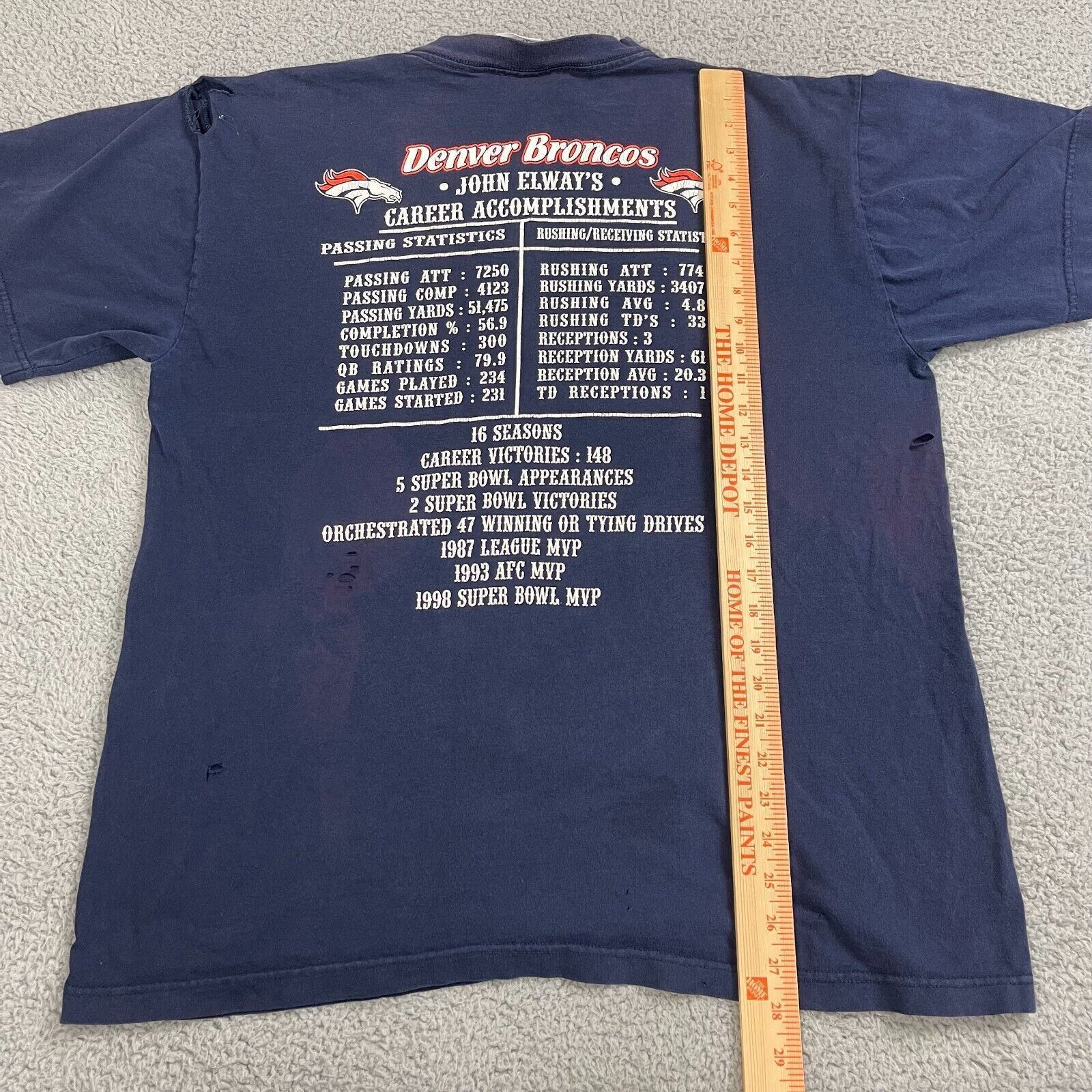 Other Vintage 90s John Elway Denver Broncos Career to Remember XL Size US XL / EU 56 / 4 - 11 Thumbnail