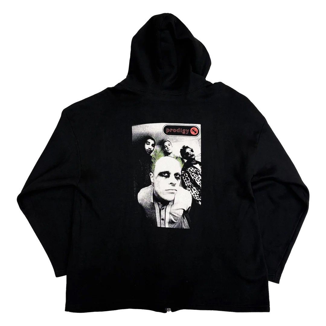 Band Tees Prodigy 1990 90s Vintage Fat of the Land Band Zipped Hoodie Size US XL / EU 56 / 4 - 2 Thumbnail
