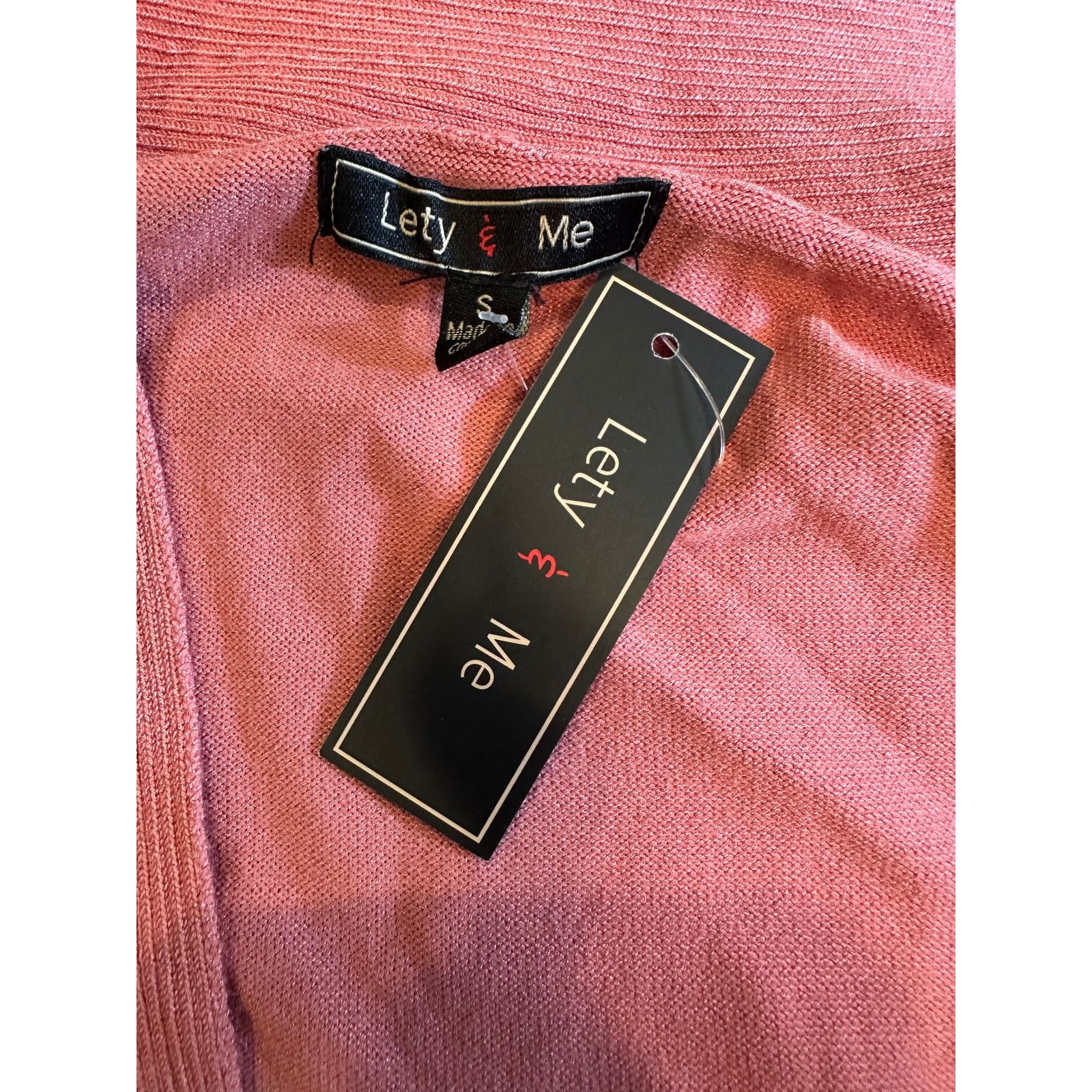Other Lety & Me Gabby Pointelle Detailed Cardigan - Coral - size S Size S / US 4 / IT 40 - 11 Thumbnail