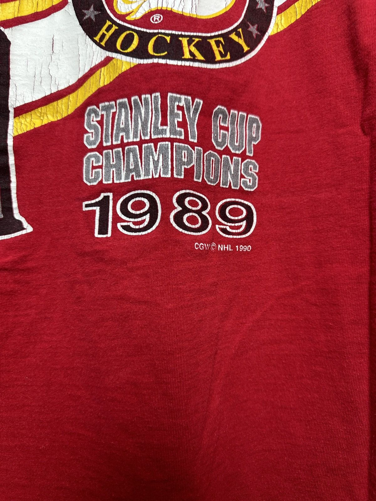 Other Vintage 1989 1990 90s calgary flames tee t-shirt Size US M / EU 48-50 / 2 - 8 Thumbnail