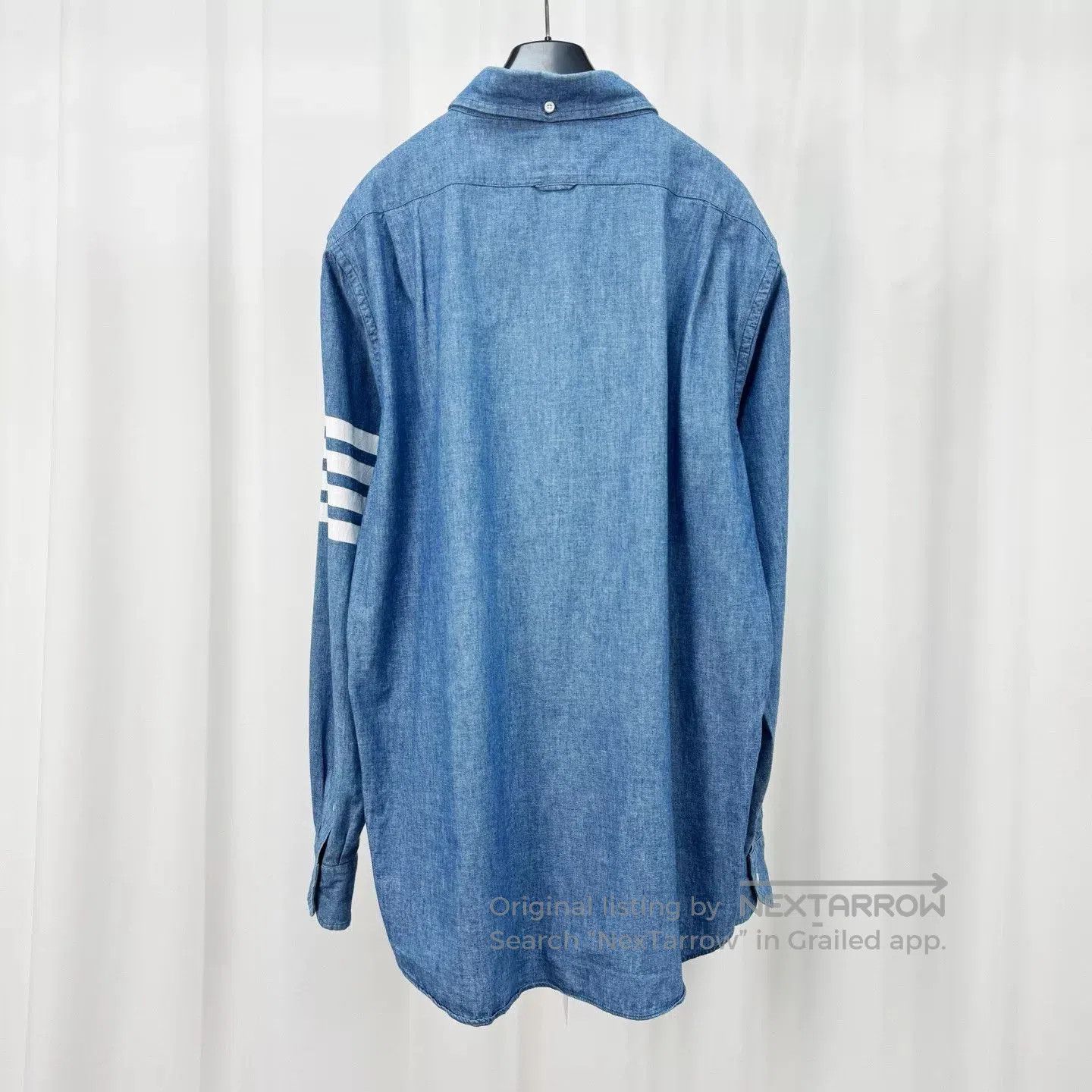 Thom Browne thom browne blue striped denim shirt. Size US S / EU 44-46 / 1 - 2 Thumbnail