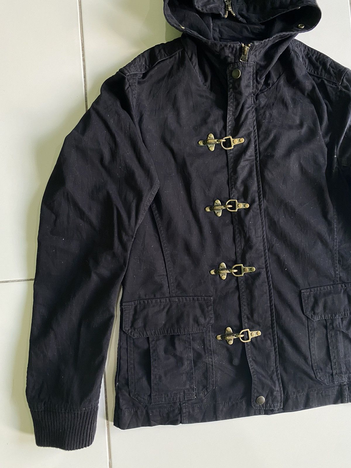 Issey Miyake × Tete Homme Vintage Tete Homme Hoodie Black Jacket Size US L / EU 52-54 / 3 - 2 Thumbnail