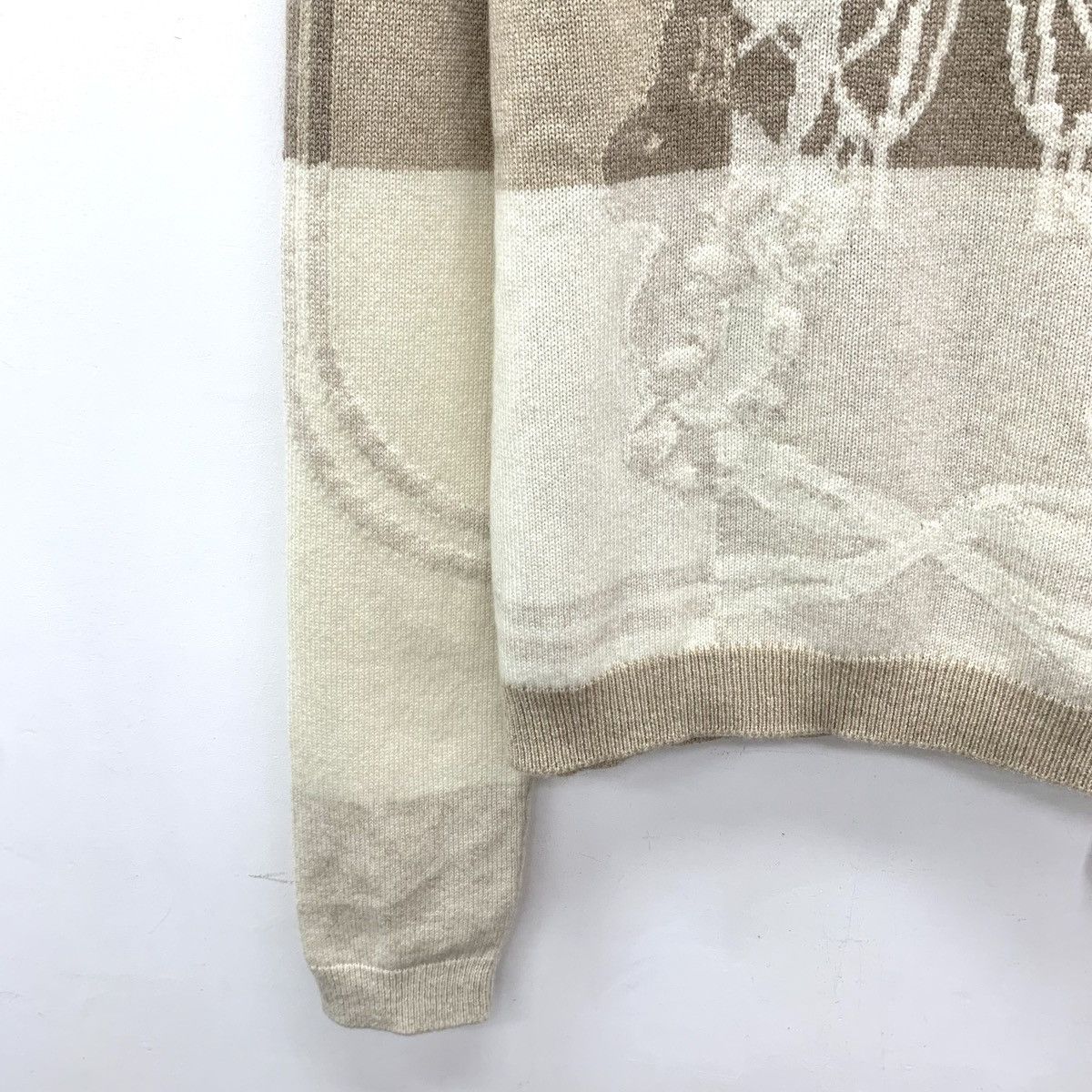 Hermes Hermes Jacquard Cashmere Long Sleeve Knit Sweater K26WX Size M / US 6-8 / IT 42-44 - 4 Thumbnail