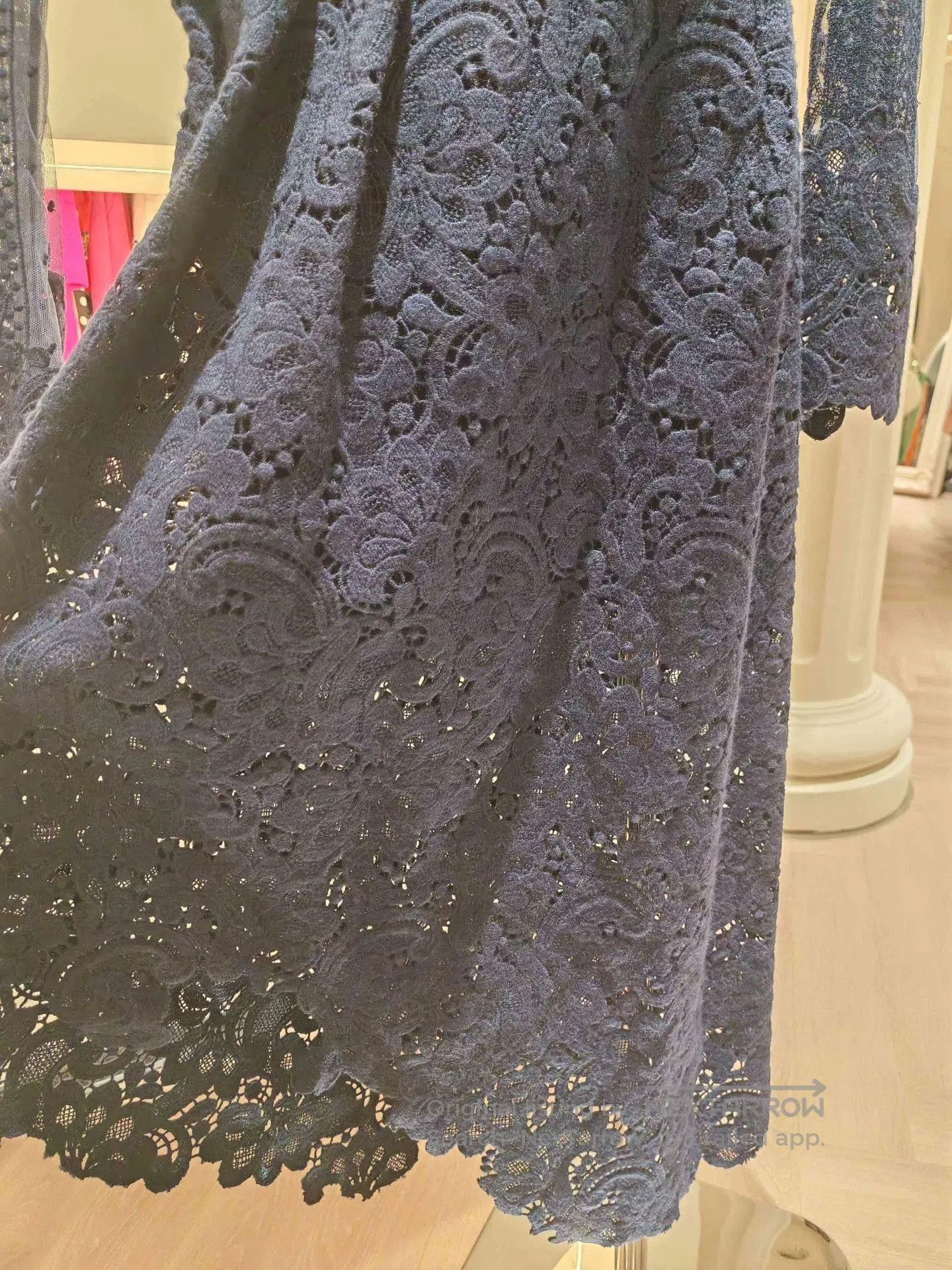Ermanno Scervino Ermanno Scervino Navy Lace Dress. Size S / US 4 / IT 40 - 8 Thumbnail