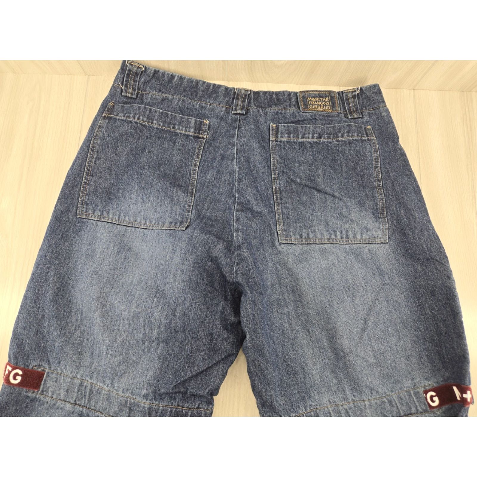 Vintage VINTAGE Girbaud Shuttle Pant Jean 42x34 Denim Jeans Men 42 34 Blue Belt Strap Rave Cargo Tape Distressed Size US 42 / EU 58 - 7 Thumbnail