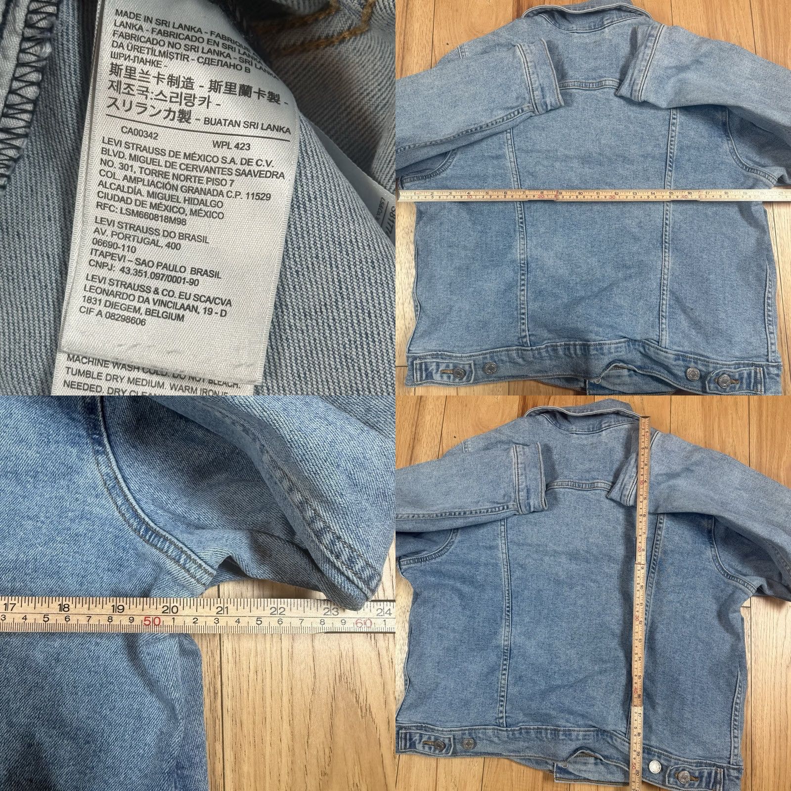 Levi's VINTAGE Levi’s Denim Trucker Jacket Women’s XL Button Light Wash Size XL / US 12-14 / IT 48-50 - 8 Thumbnail
