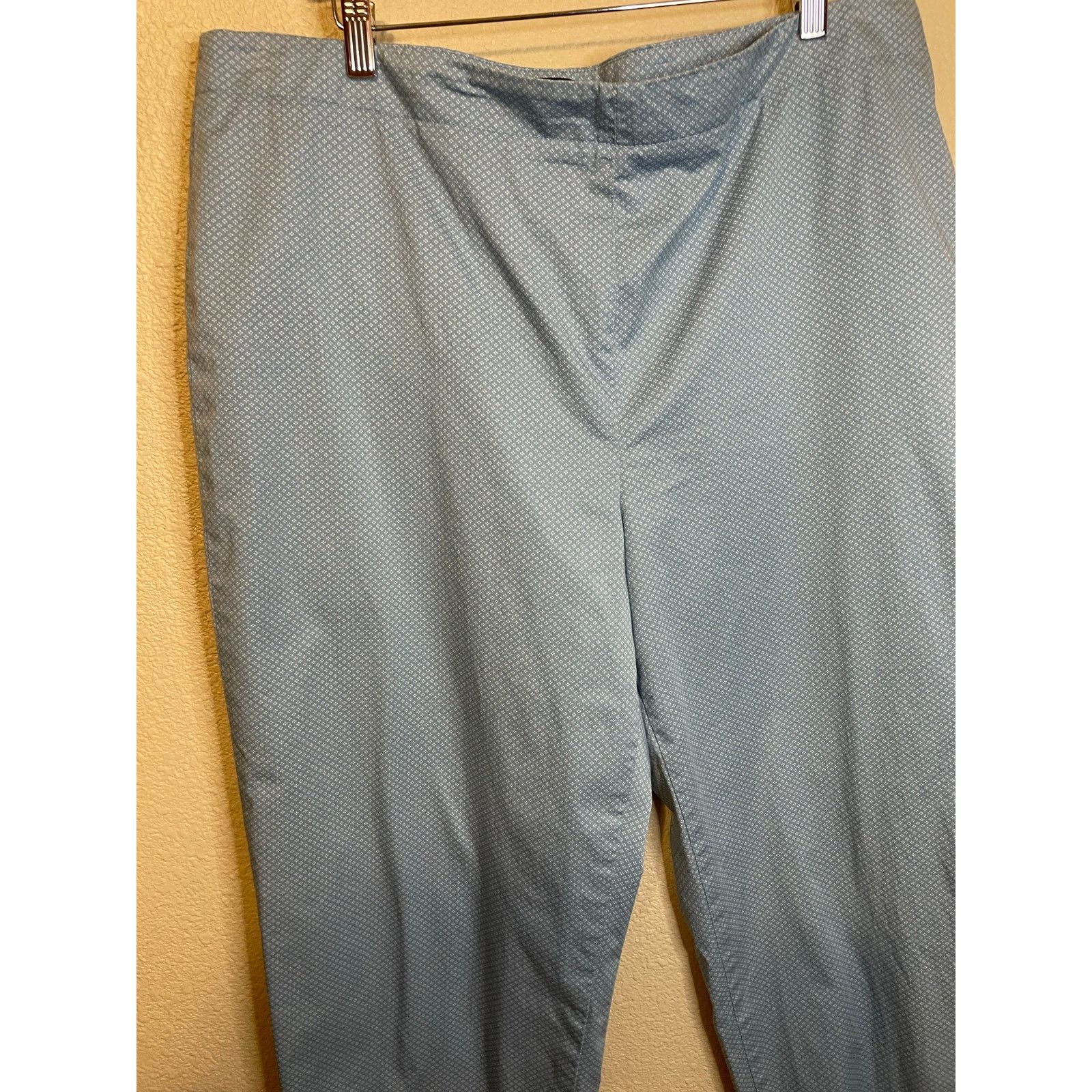 Talbots Talbots Blue Cottage Print Side Zip Stretch Capri Pants 16 Size 38" / US 16 / IT 52 - 10 Thumbnail