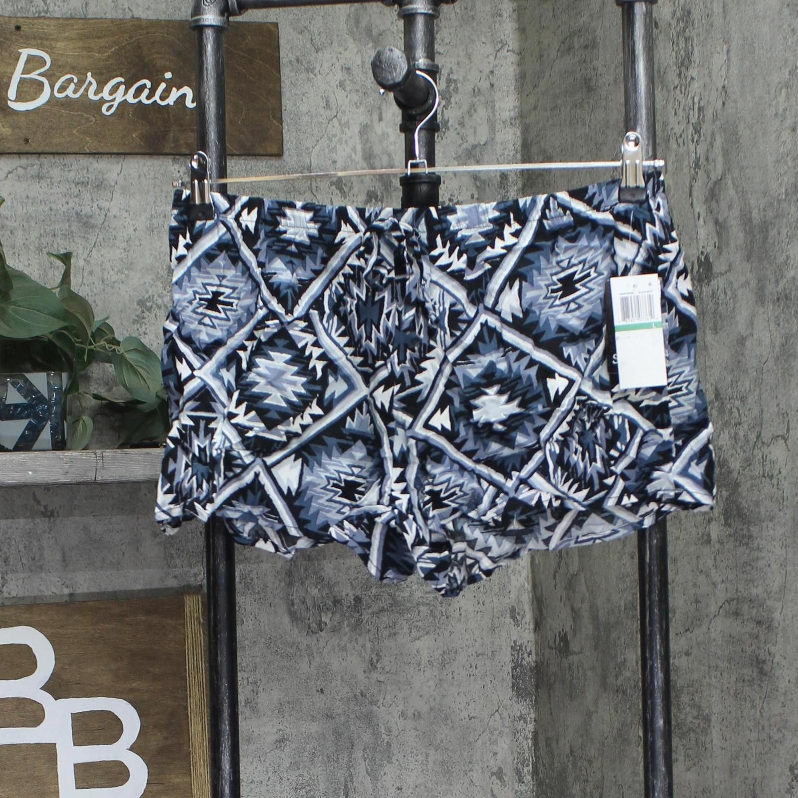 Other Nwt Stoosh Juniors Printed Soft Shorts Black Multi L Size 36" / US 14 / IT 50 - 1 Thumbnail