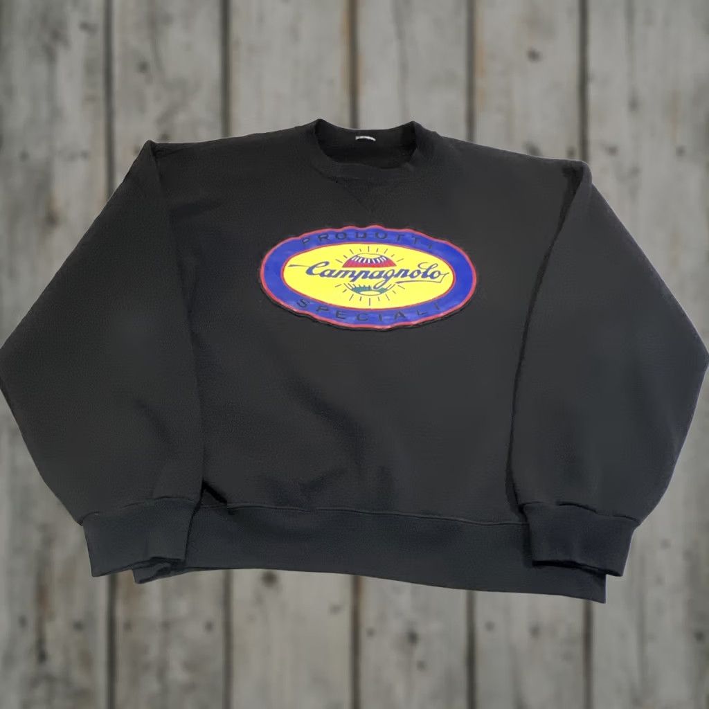 Vintage VINTAGE Campagnolo Sweatshirt Men’s 2XL Black Cycling 90s Graphic Print Pullover Shirt Mens Size US XXL / EU 58 / 5 - 1 Thumbnail