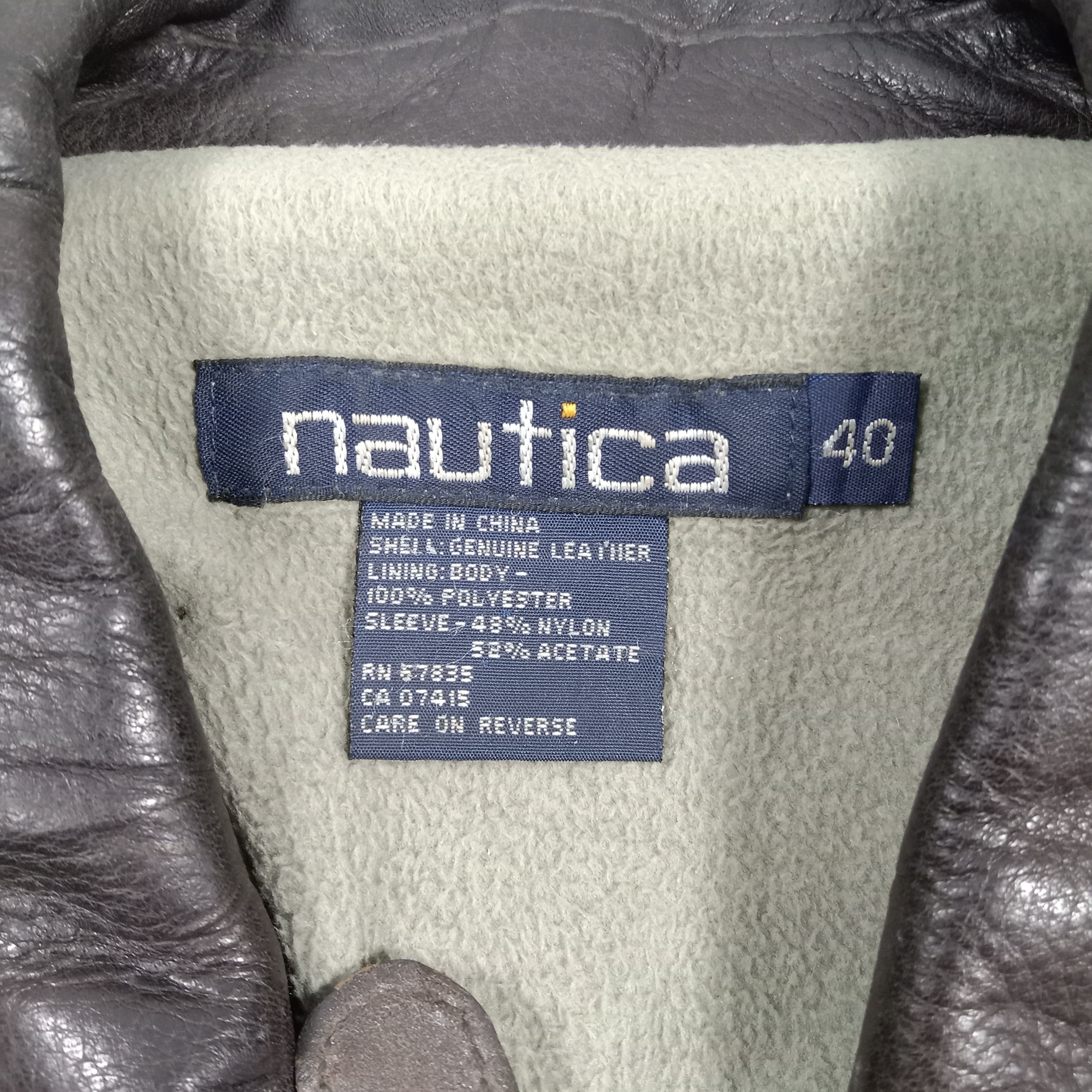 Nautica Nautica Vintage Custom Skeleton Bone Leather Jacket C290N28 Size US M / EU 48-50 / 2 - 5 Thumbnail