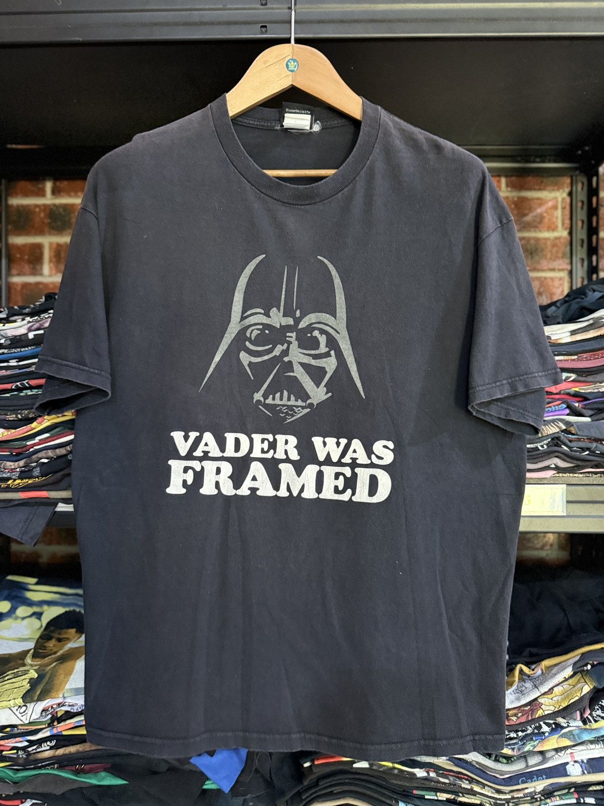 Other Vintage Star Wars Darth Vader Was Framed Sun Faded Tee Size US L / EU 52-54 / 3 - 1 Thumbnail