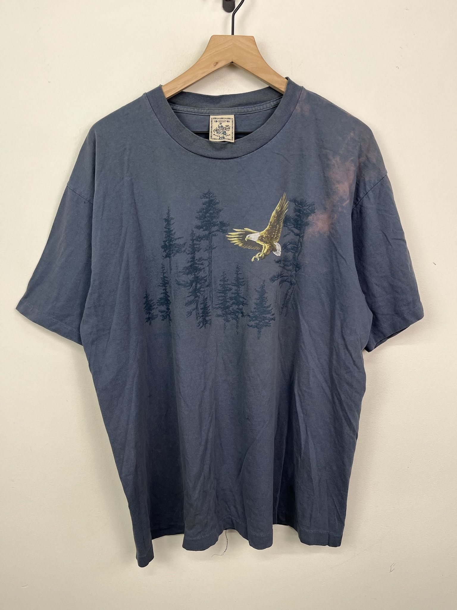 Vintage Single Stitch Eagle Animal T Shirt Size XL