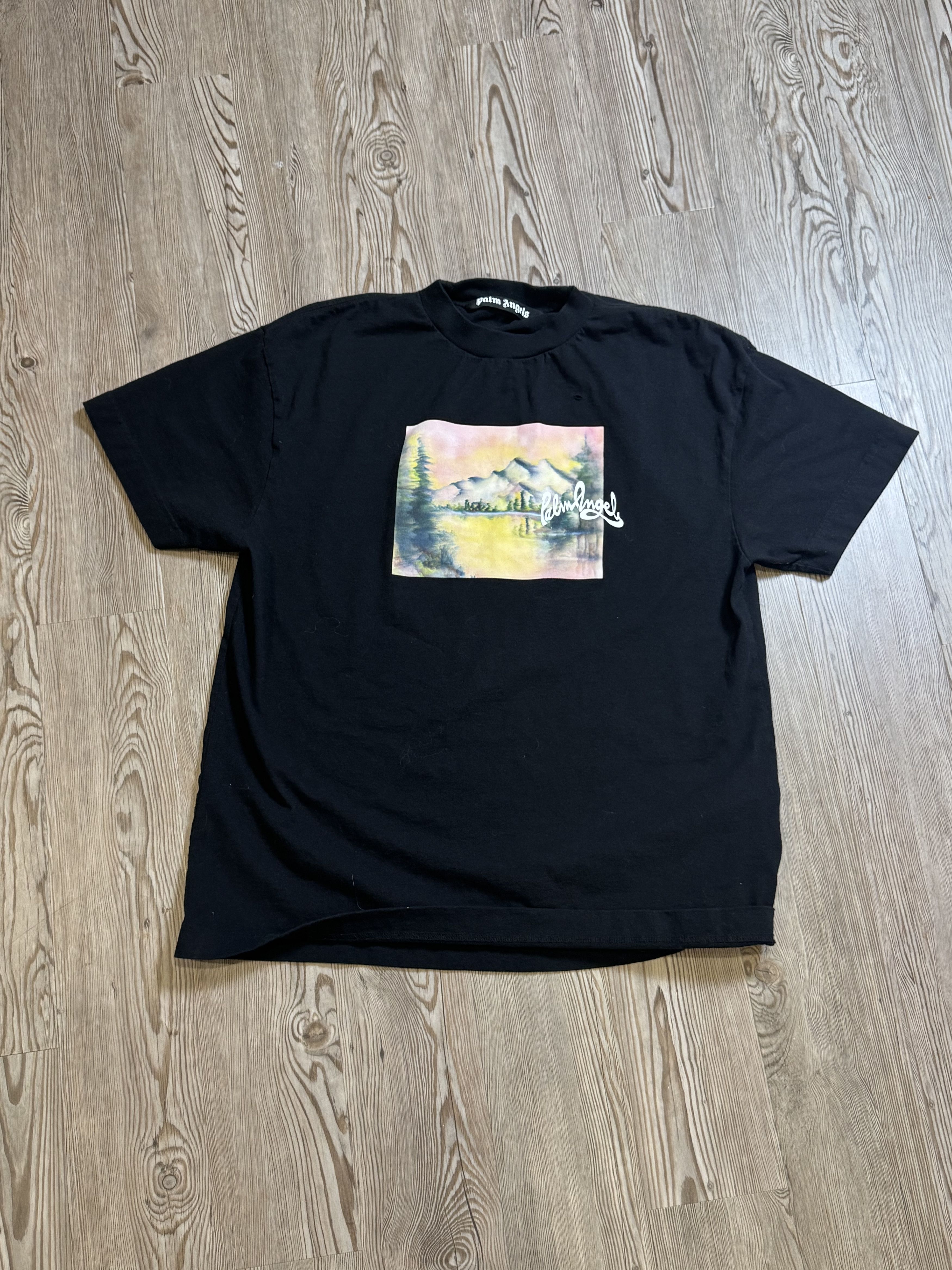 Palm Angels Mountain Panorama Short Sleeve T-Shirt Size US XL / EU 56 / 4 - 1 Thumbnail