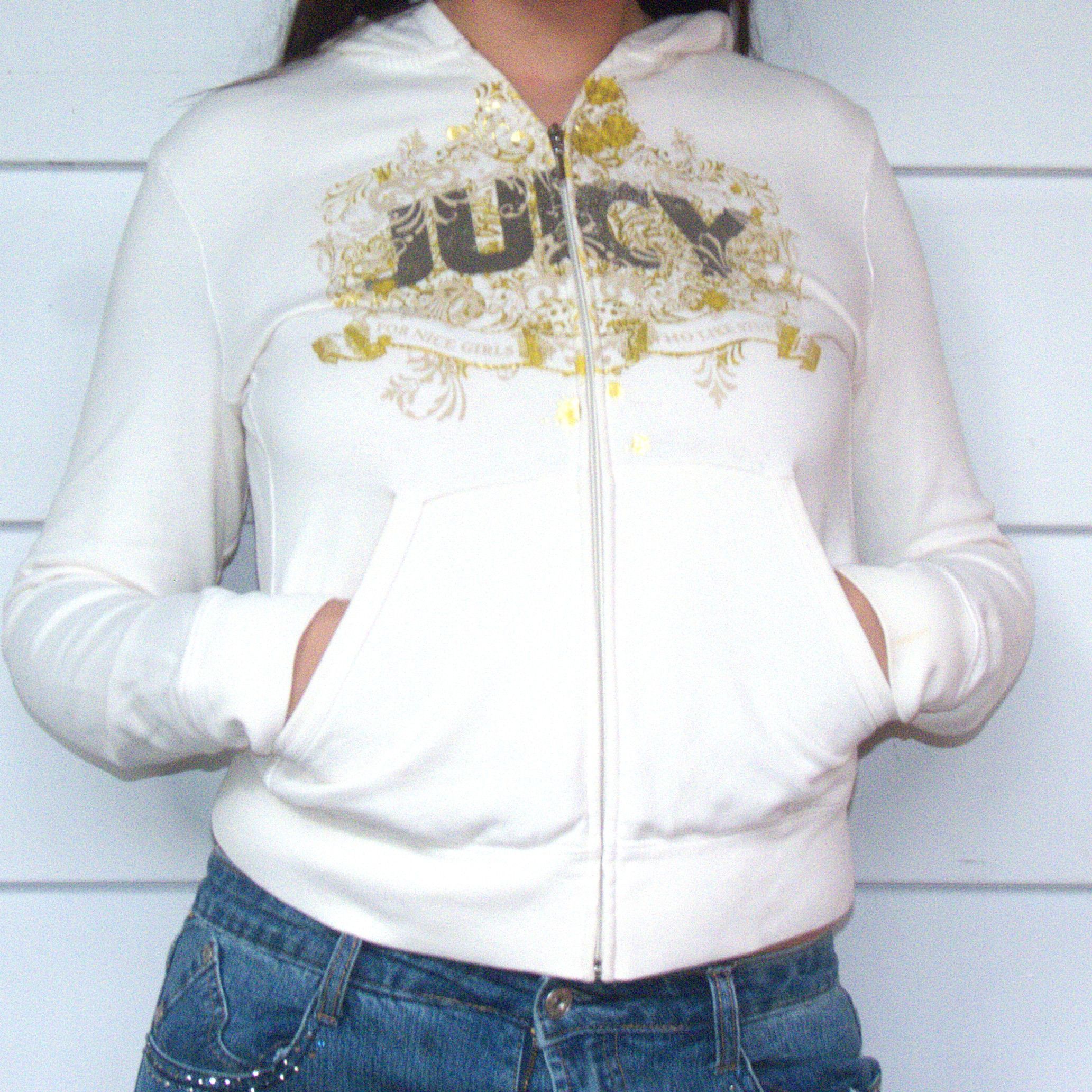 Juicy Couture Vintage Juicy Couture French Terry RARE P&G Hoodie Size L / US 10 / IT 46 - 1 Thumbnail