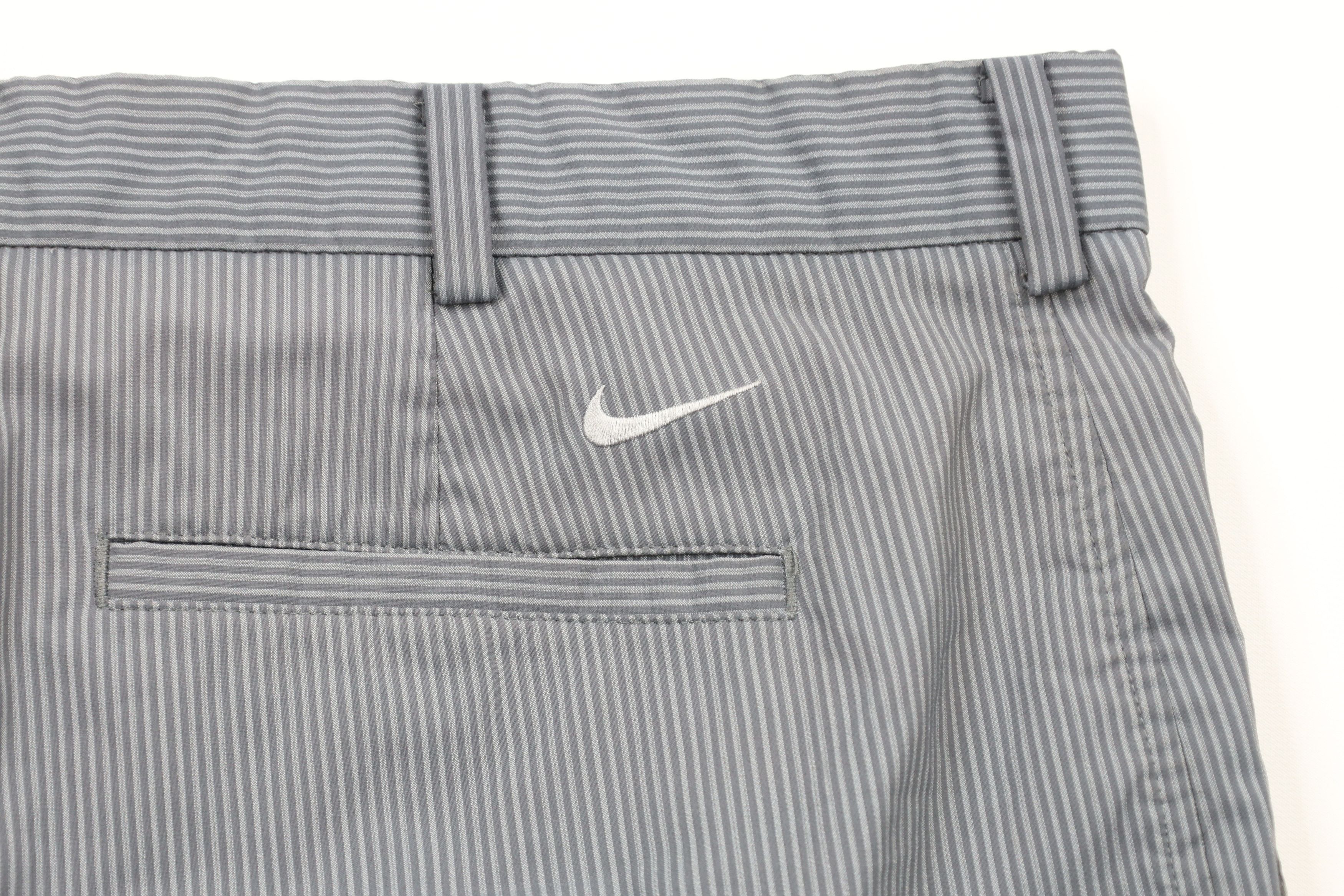 Nike × Vintage Nike Golf Flat Front Tech Golfing Chino Shorts Gray Size US 38 / EU 54 - 12 Thumbnail