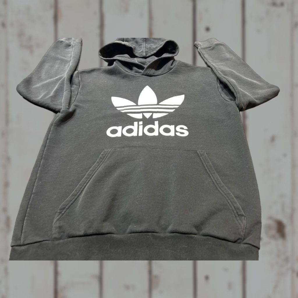 Adidas Adidas Originals Hoodie Small Black Trefoil Big Men's Size US S / EU 44-46 / 1 - 1 Thumbnail