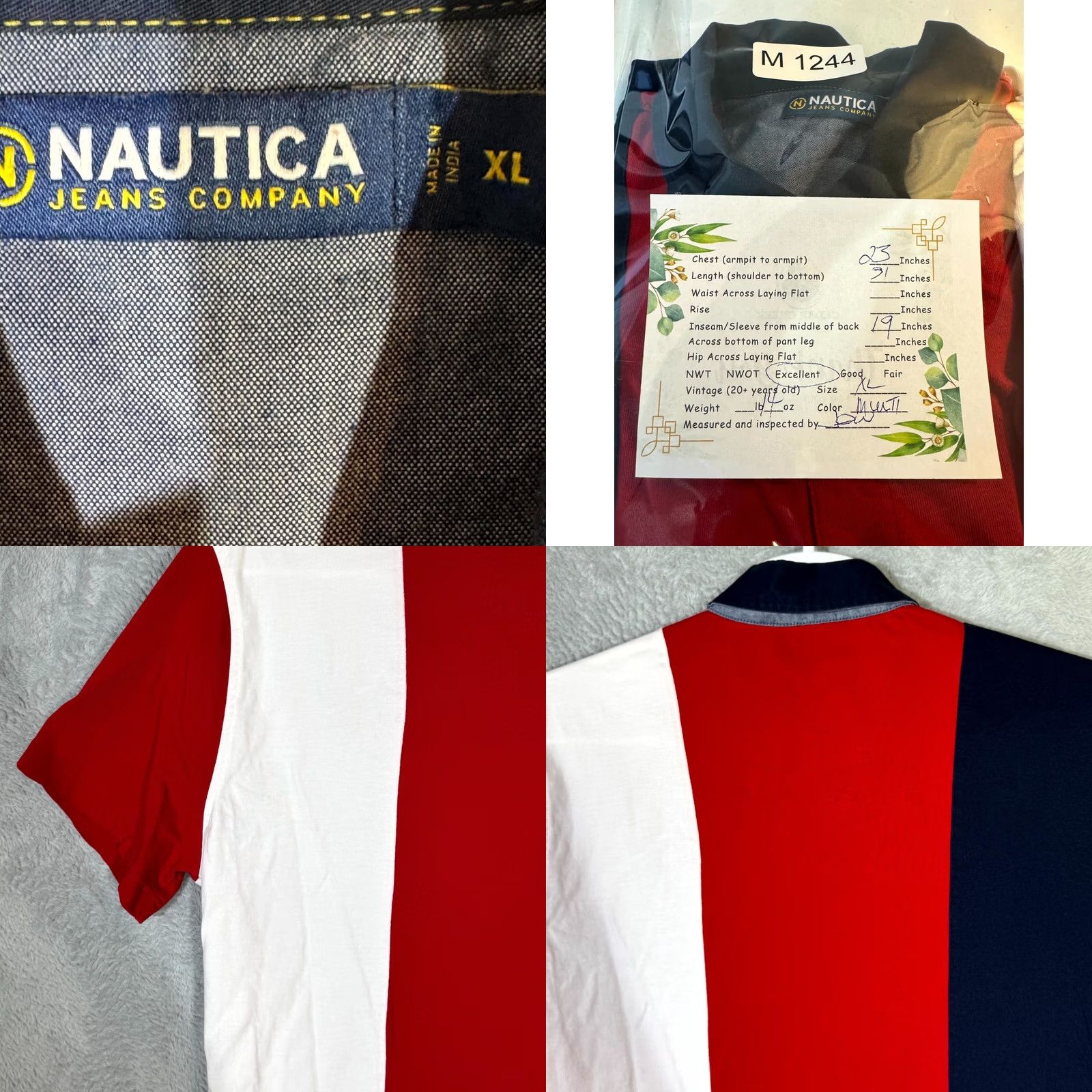 Nautica Nautica Jeans Co polo shirt Multicolor striped 100% Cotton XL Men’s Casual Shirt Polo Size US XL / EU 56 / 4 - 8 Thumbnail