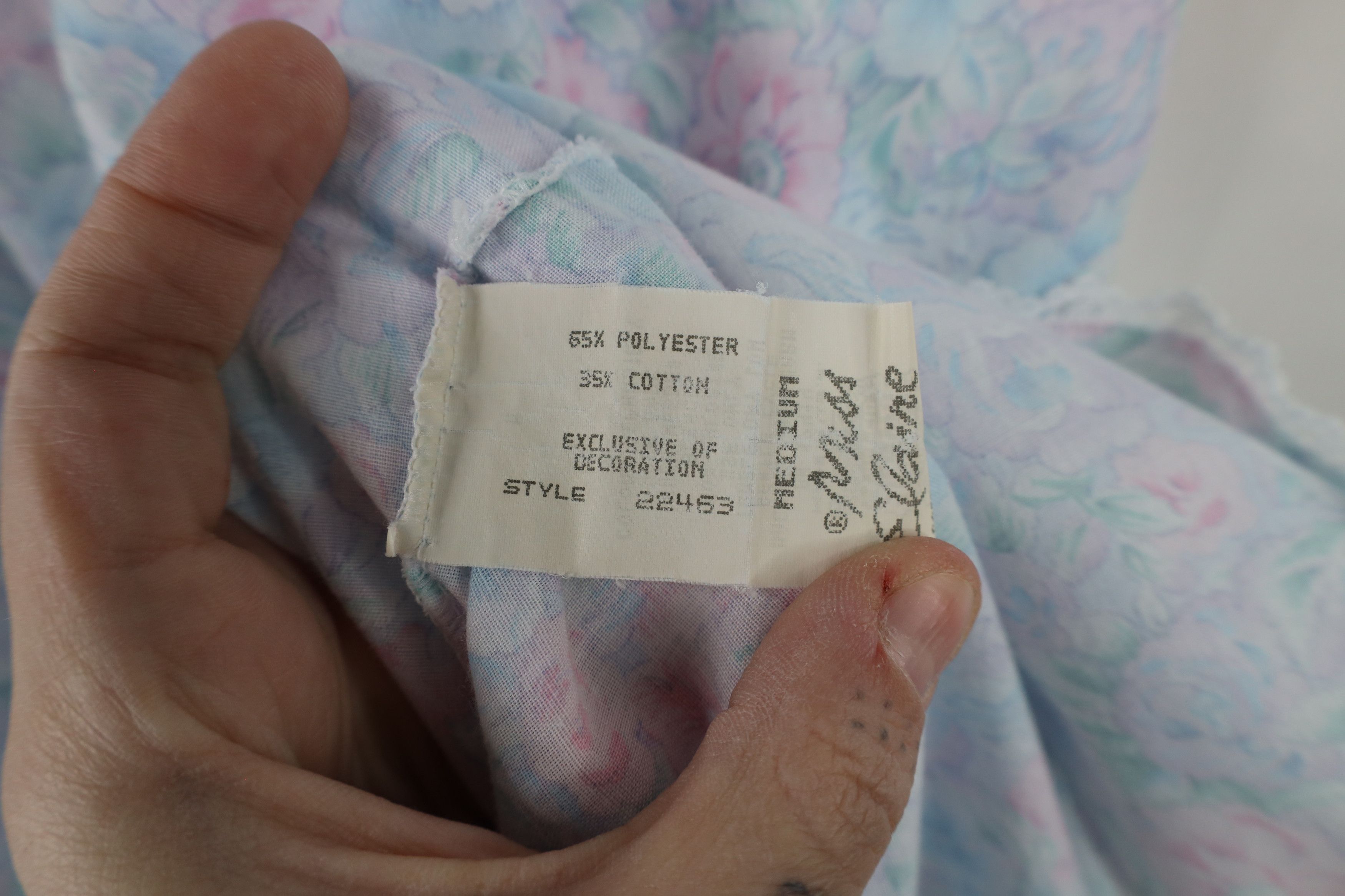 Vintage Vintage 90s Miss Elaine Lace Night Gown Sleep Shirt USA Size M / US 6-8 / IT 42-44 - 8 Thumbnail