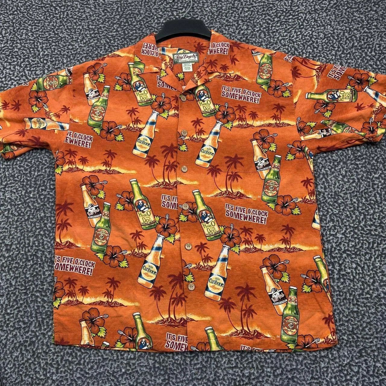 Big Dogs Big Dogs Resort Wear Shirt Men Hawaiian Button Up Collared M Size US M / EU 48-50 / 2 - 1 Thumbnail