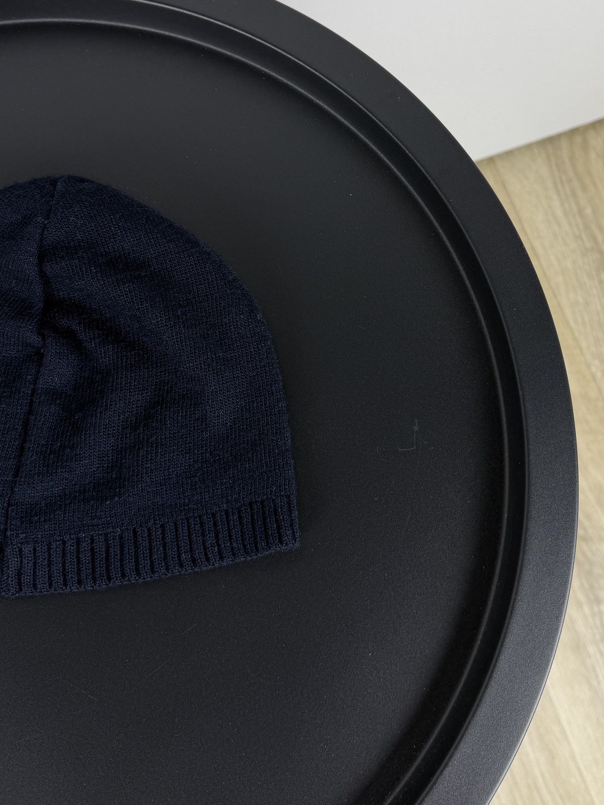 Lacoste Lacoste Wool Beanie Hat Navy Blue Big Crocodile Logo Vintage Size 26 - 8 Thumbnail