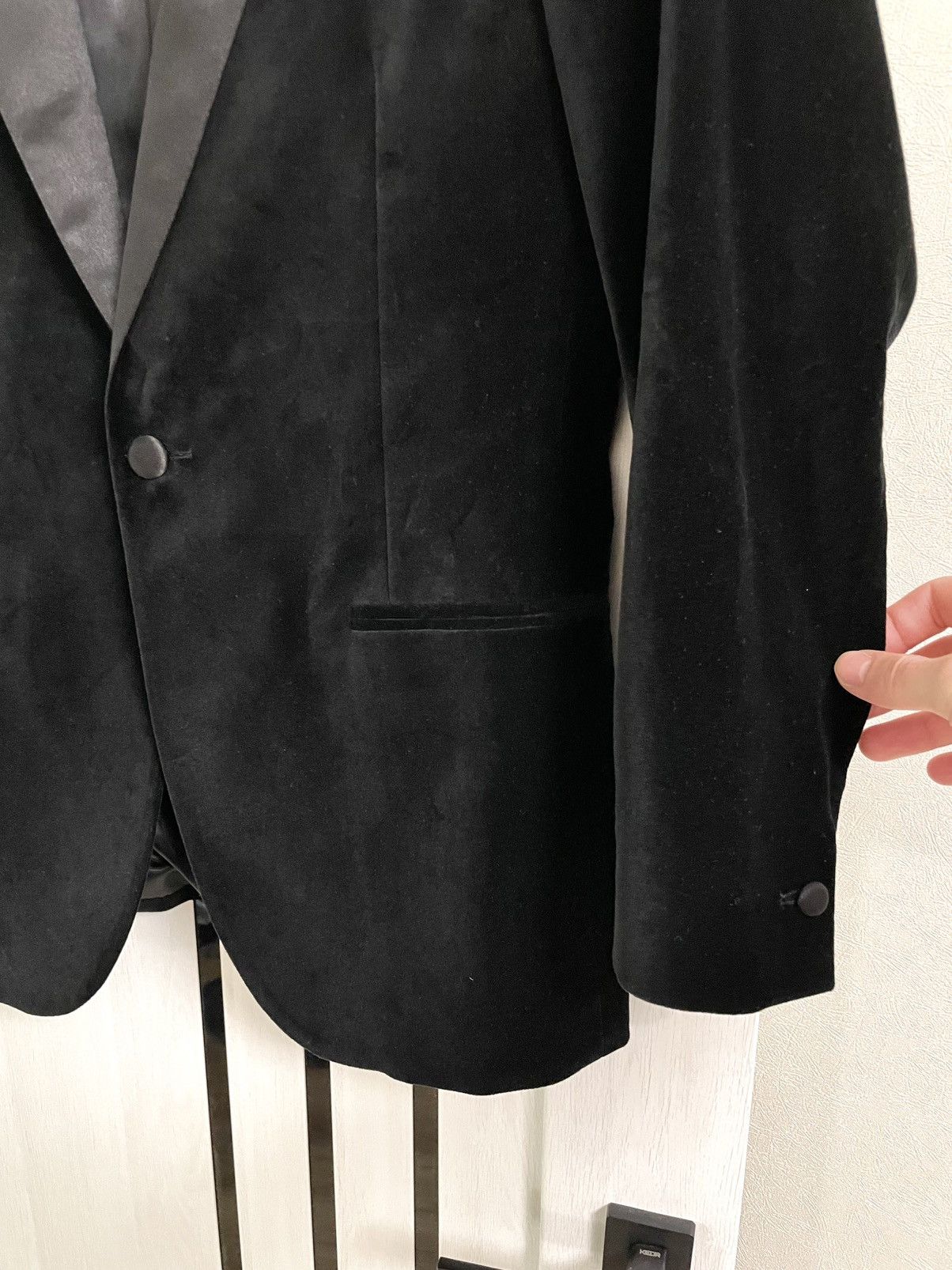 Reiss Reiss Ace Velvet Single Breasted Blazer Evening Jacket Size 38R - 8 Thumbnail