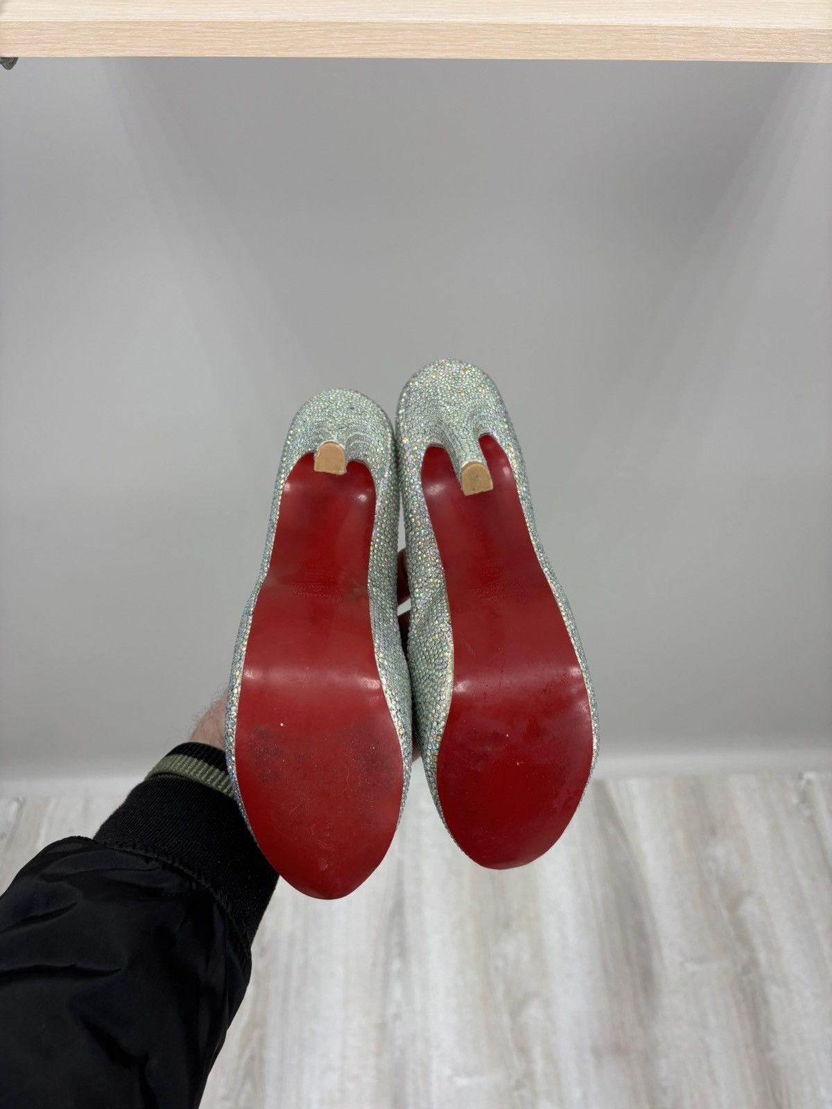Christian Louboutin Womens heels Christian Louboutin Size 36 Color Gray Size US 6 / IT 36 - 9 Thumbnail