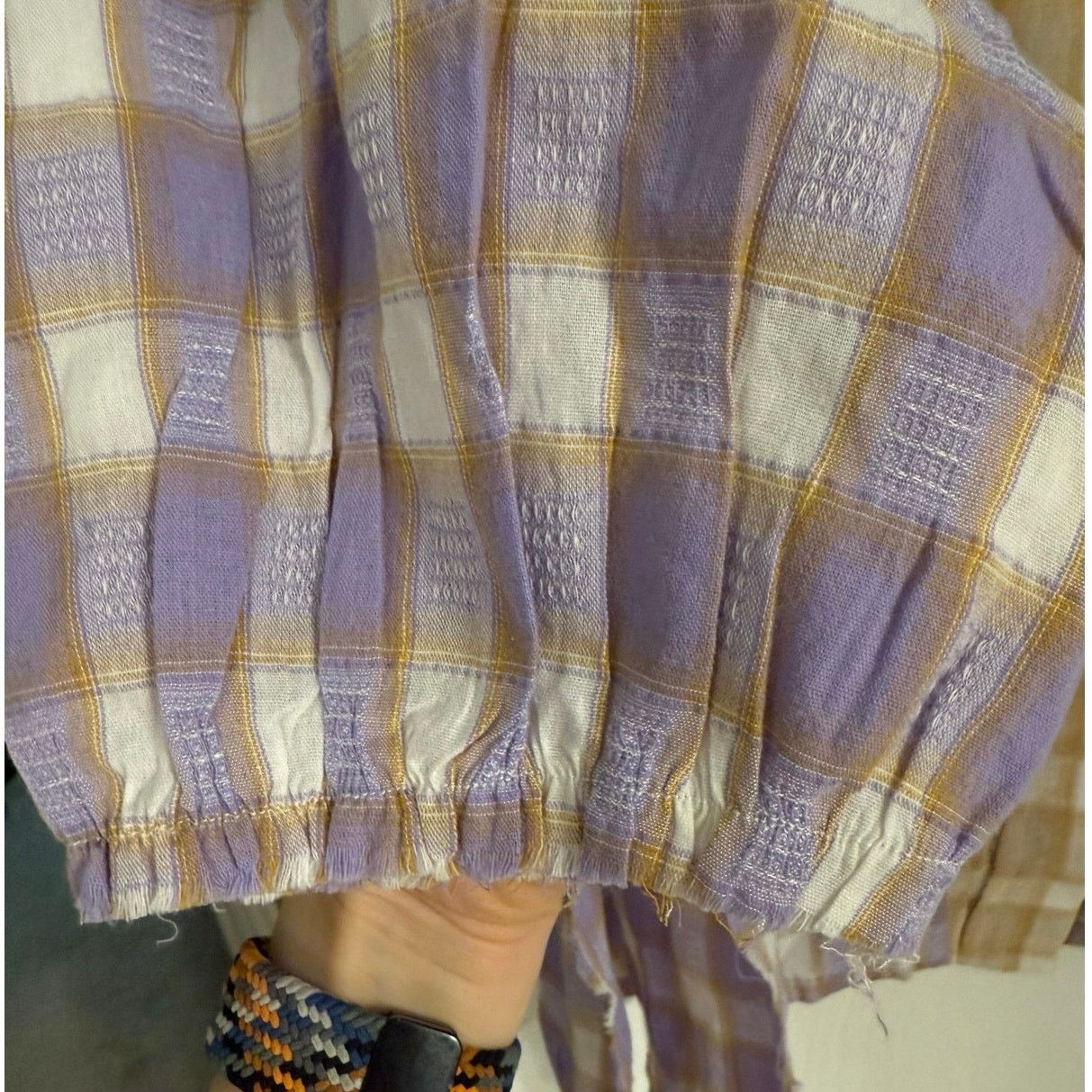 Other POL Plaid Tapered Button Up Blouse Size S / US 4 / IT 40 - 5 Thumbnail