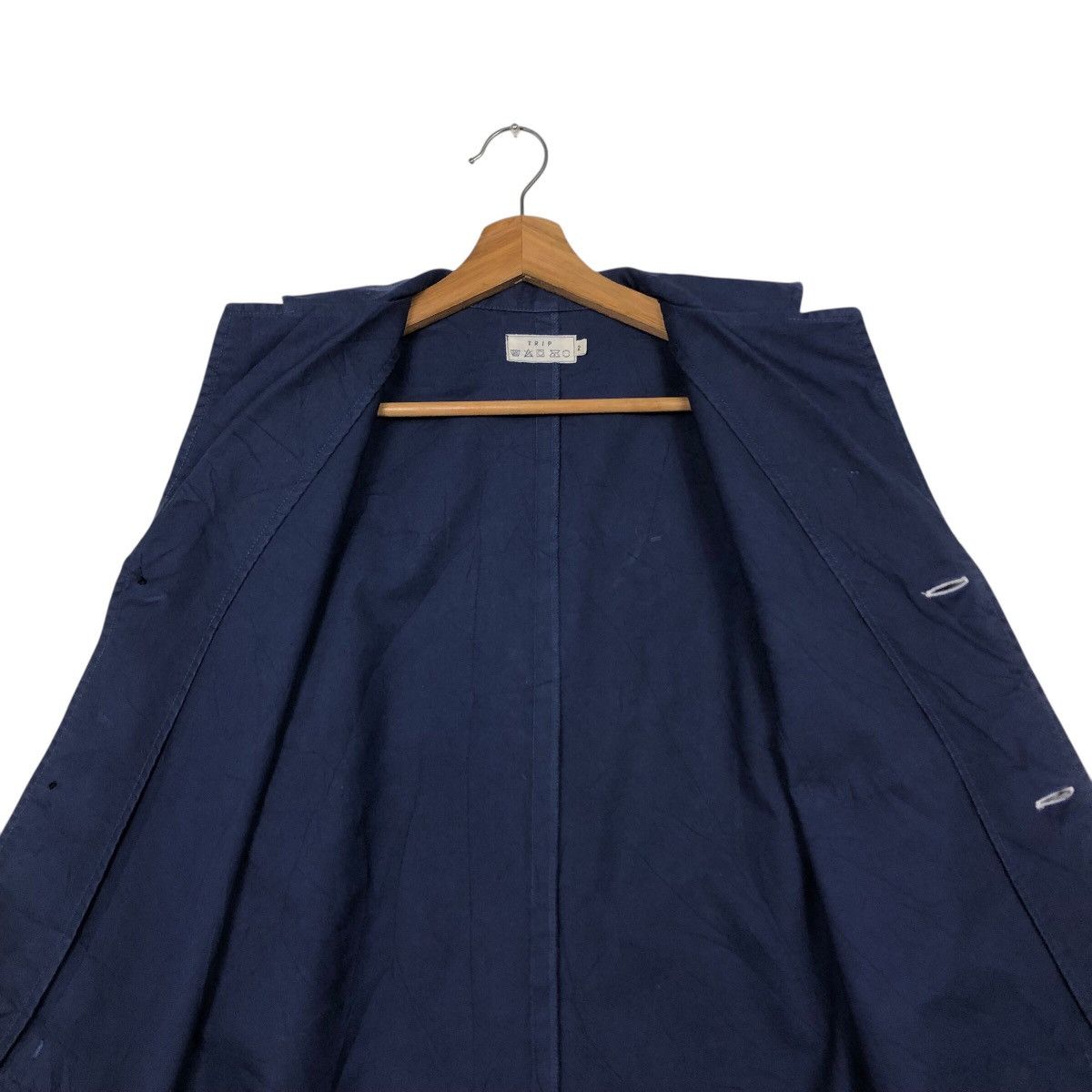 Issey Miyake 📌Vintage Chore Work Blue Jacket Trip Japan Fabric Size US M / EU 48-50 / 2 - 15 Thumbnail