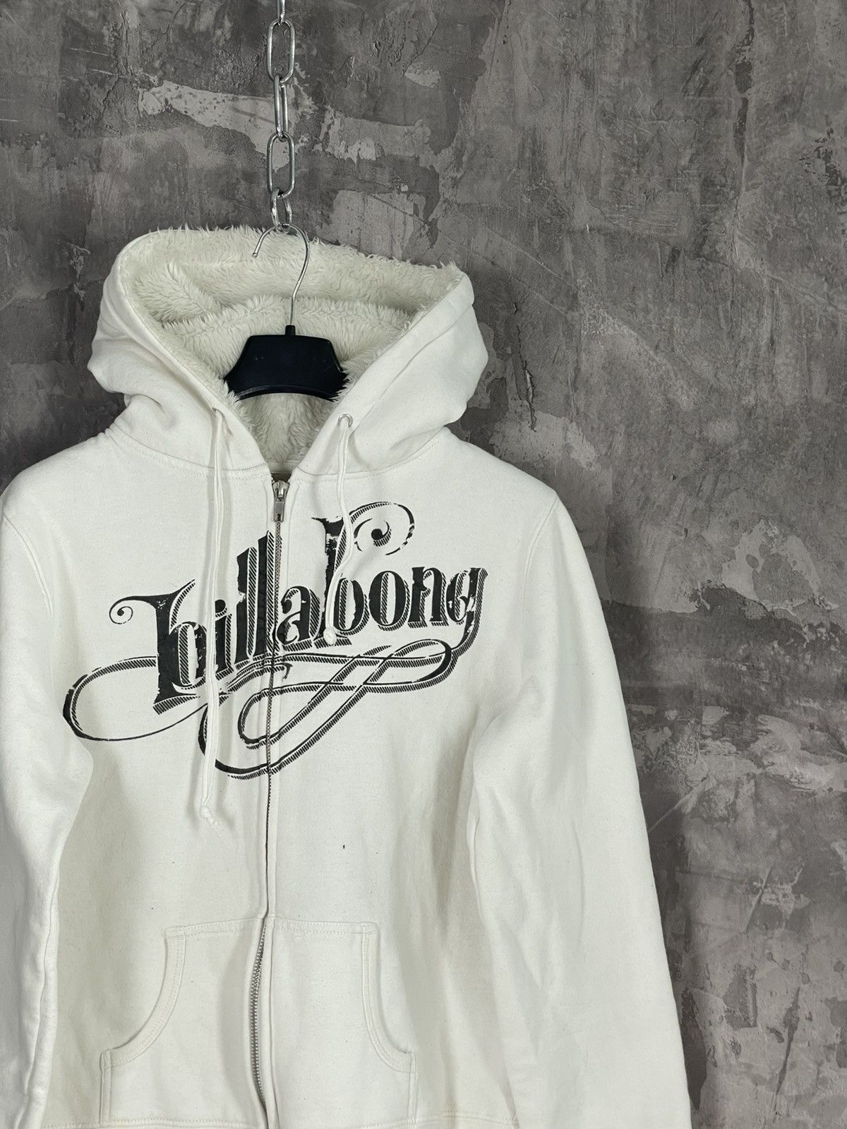 Le Grande Bleu (L.G.B.) Vintage Avant-Garde Full Zip Fur Faux Hooded Sweatshirt Size L / US 10 / IT 46 - 4 Thumbnail