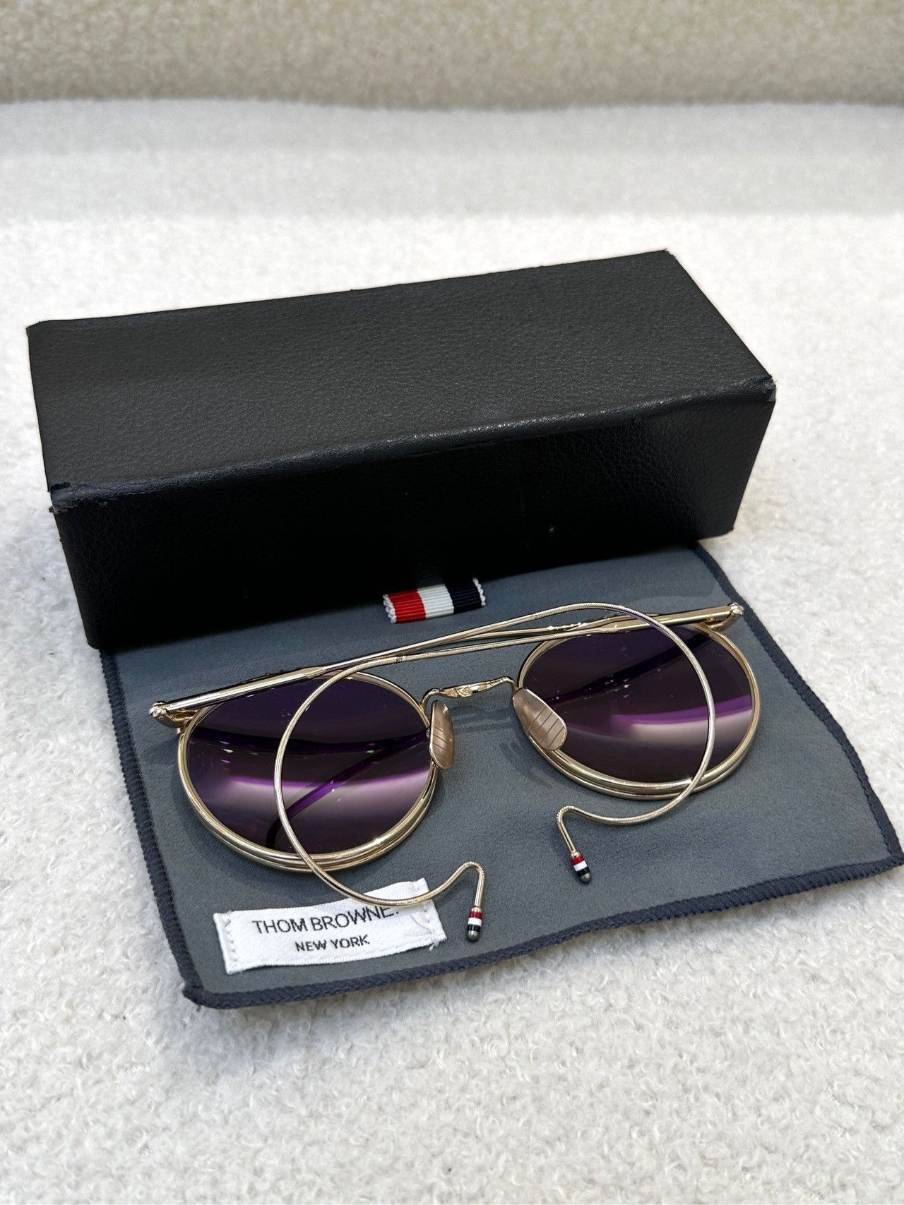 Thom Browne Thom Browne sunglasses flipped glasses Size ONE SIZE - 7 Thumbnail