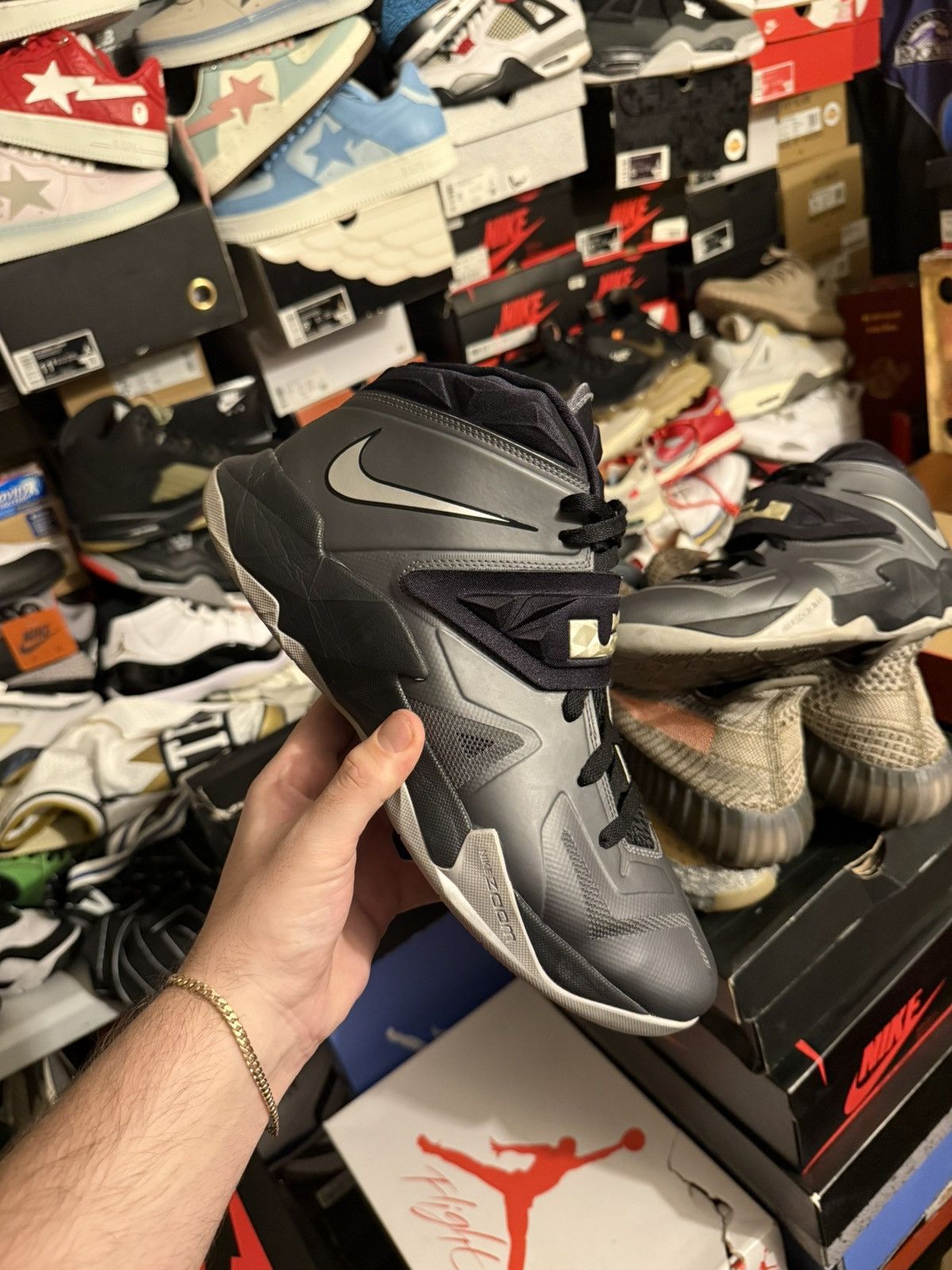 Lebron 7 soldier dark grey sz 12