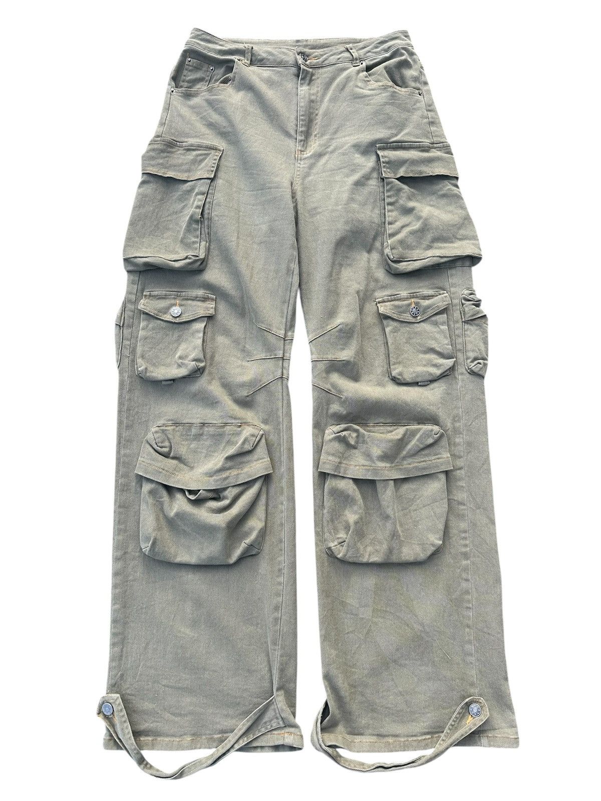 Japanese Brand CARGO PANTS MULTIPOCKET SENDITIONARIES 12 POCKET BAGGY PANTS Size US 30 / EU 46 - 1 Thumbnail