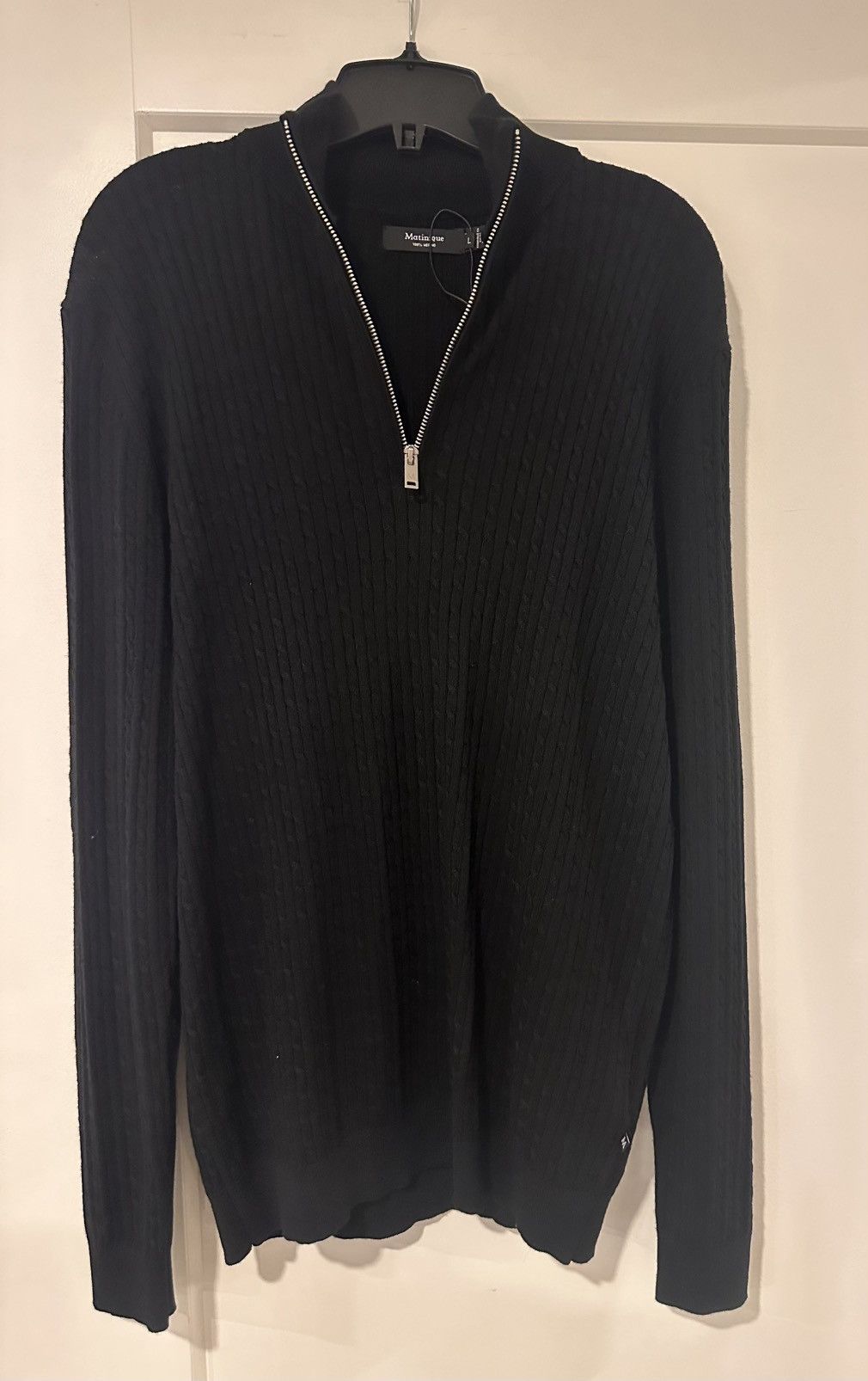 Matinique Never worn Matinique Quarter-Zip Pullover 100% merino wool Size US L / EU 52-54 / 3 - 4 Thumbnail