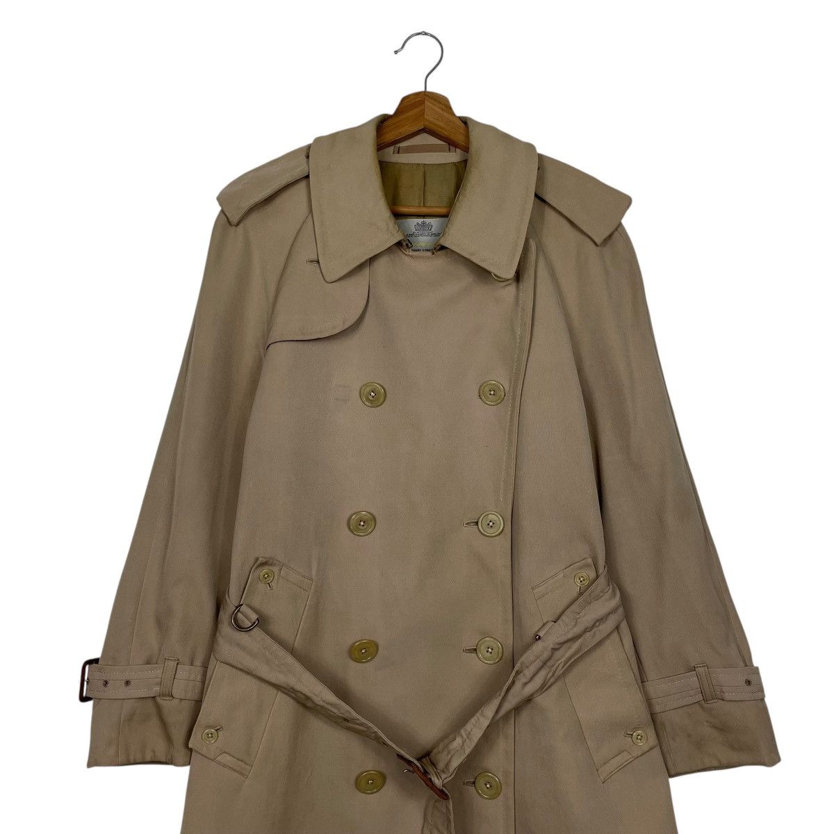 Aquascutum Vtg Aquascutum Double Breasted Showerproof Trenchcoat Size M / US 6-8 / IT 42-44 - 3 Thumbnail