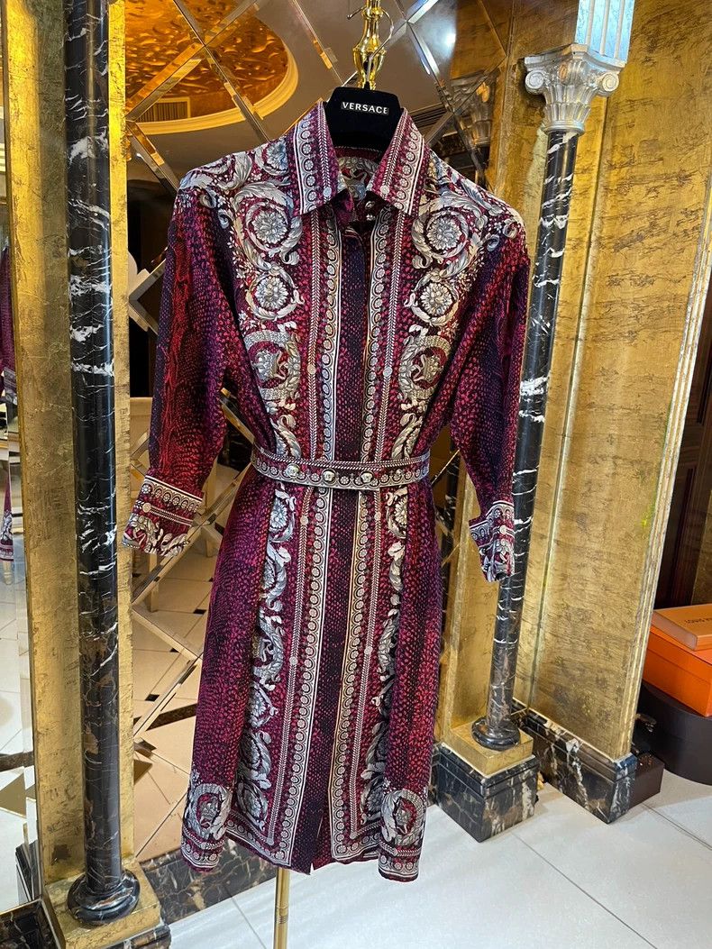 Versace Versace Silk baroque pattern dress Size M / US 6-8 / IT 42-44 - 7 Thumbnail