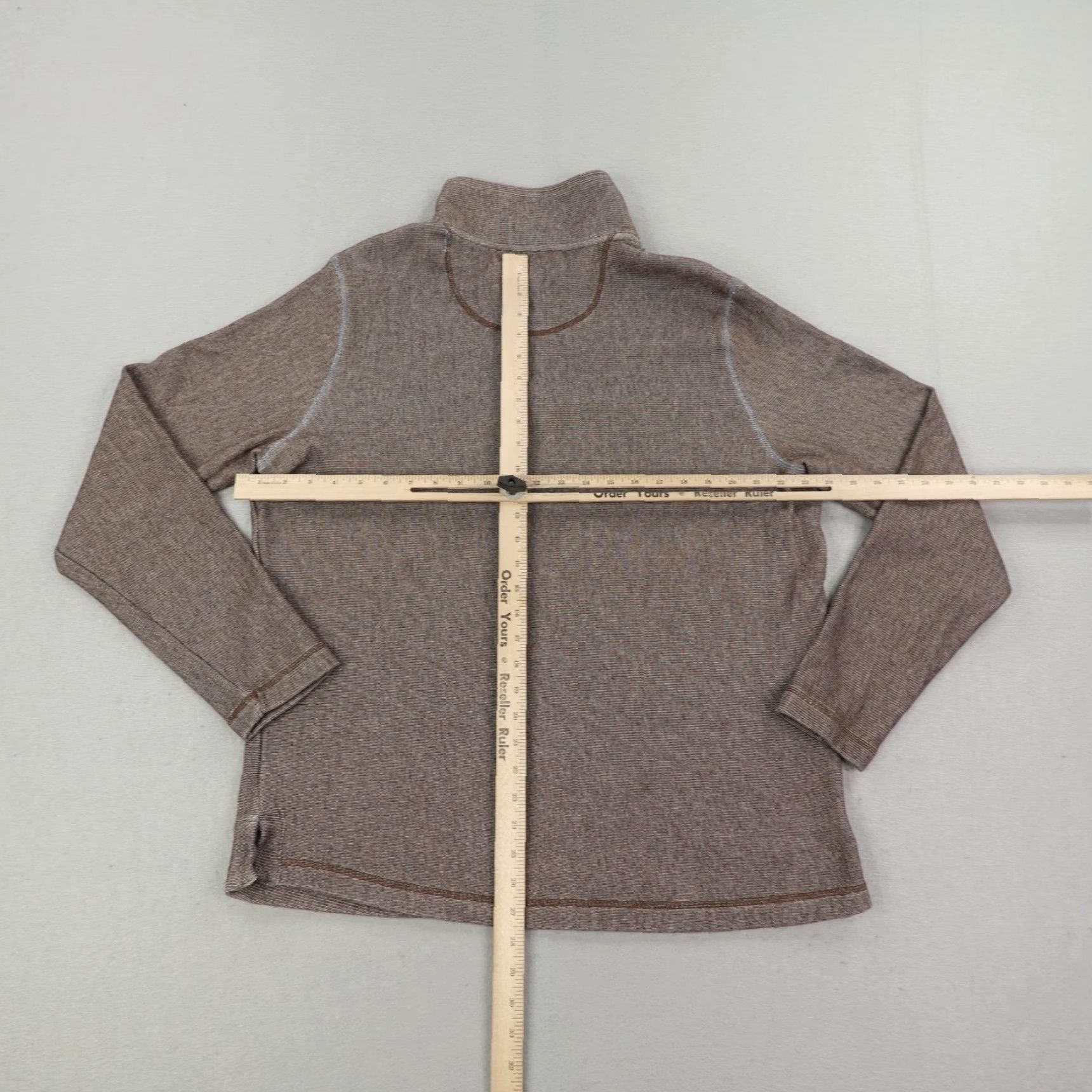 Carbon2Cobalt VINTAGE? No — Carbon2Cobalt Sweater Mens Large Brown 1/2 Zip Pullover Sweater Fleece Mock Neck Size US L / EU 52-54 / 3 - 4 Thumbnail