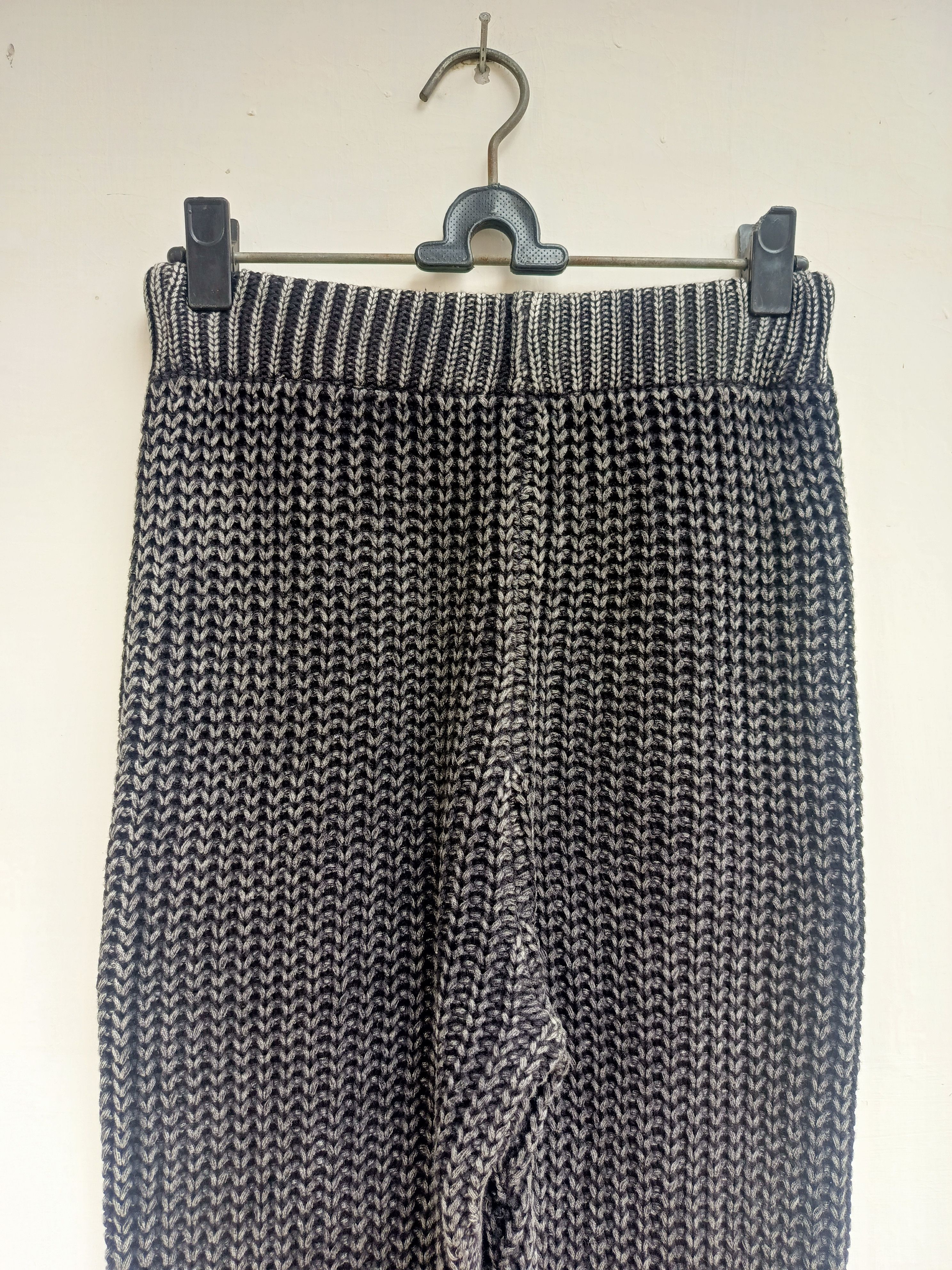 Japanese Brand Select moca knitted pants with an avantgarde style Size 29" - 2 Thumbnail