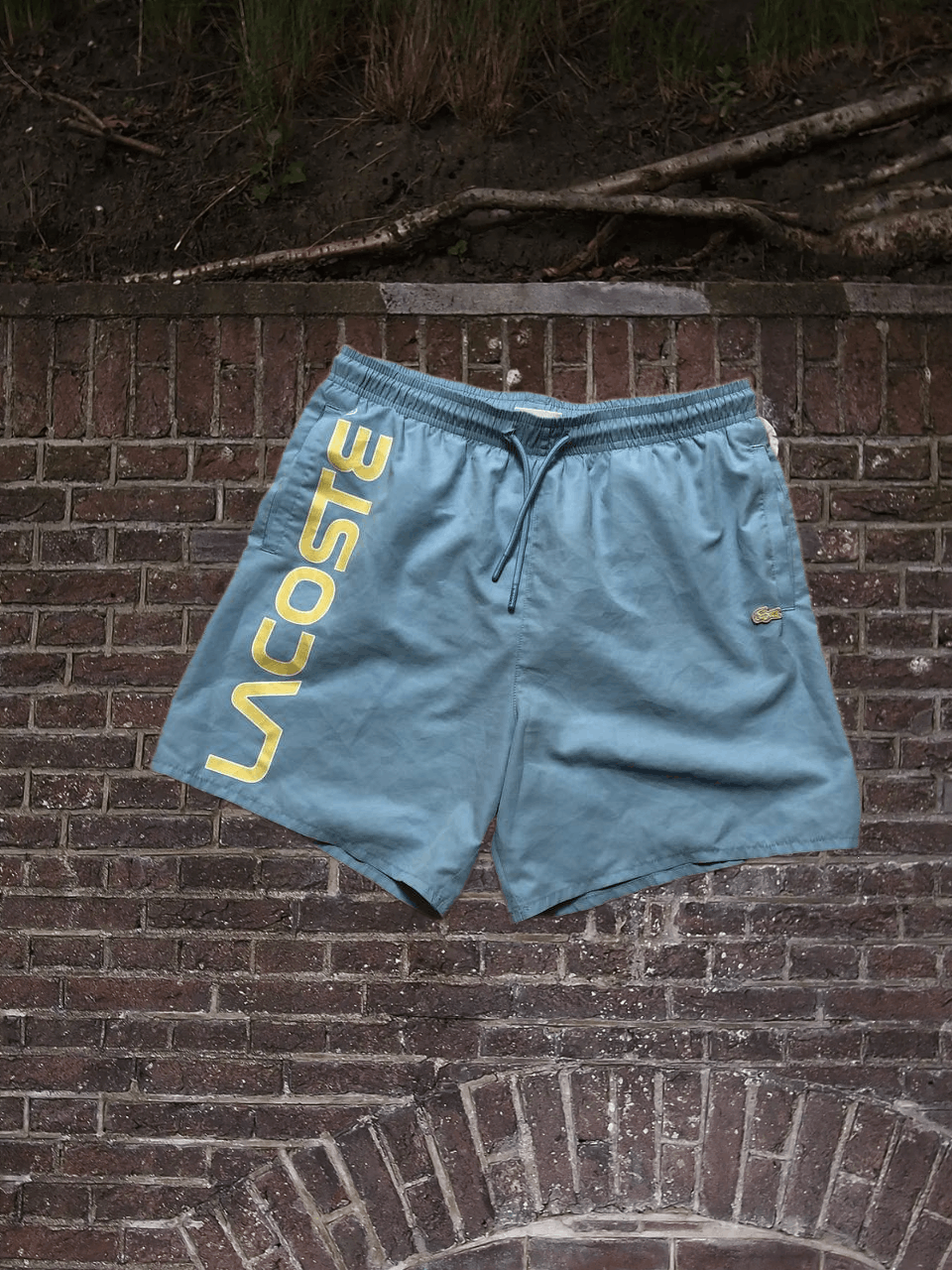 Lacoste Vintage shorts blue big logo Y2K Lacoste streetwear Size US 30 / EU 46 - 1 Thumbnail