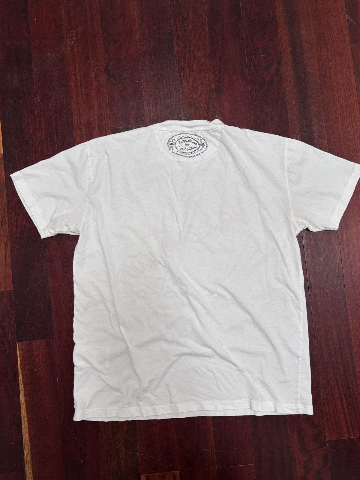 Valentino Valentino Lipstick Graphic T-Shirt Italy Zandra Rhodes Size L / US 10 / IT 46 - 4 Thumbnail
