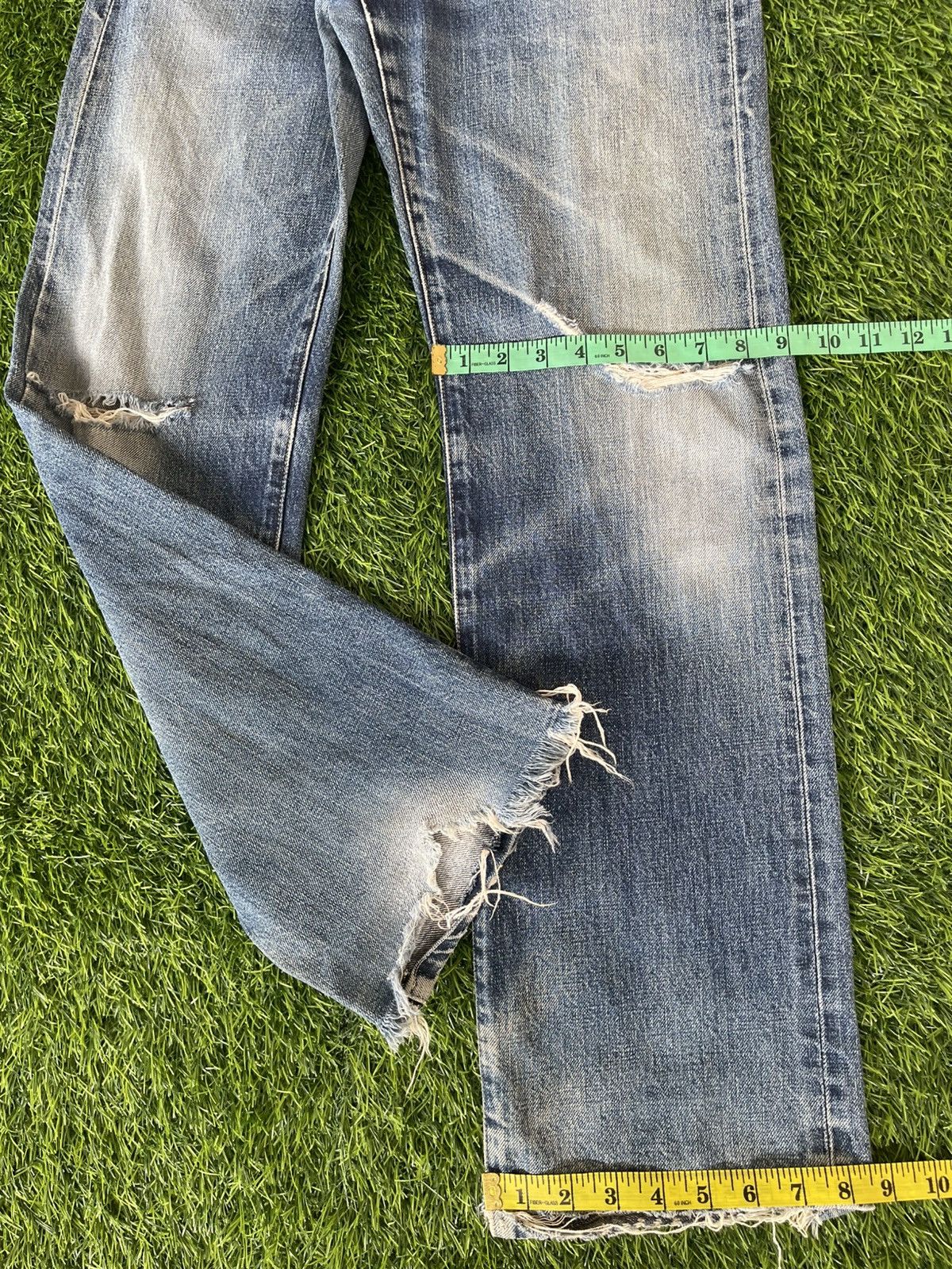 Levi's Vintage Clothing Vintage’90s TRASHED🔥LEVI’S 503B XX🔥BIG E SELVEDGE DENIM Size US 30 / EU 46 - 8 Thumbnail