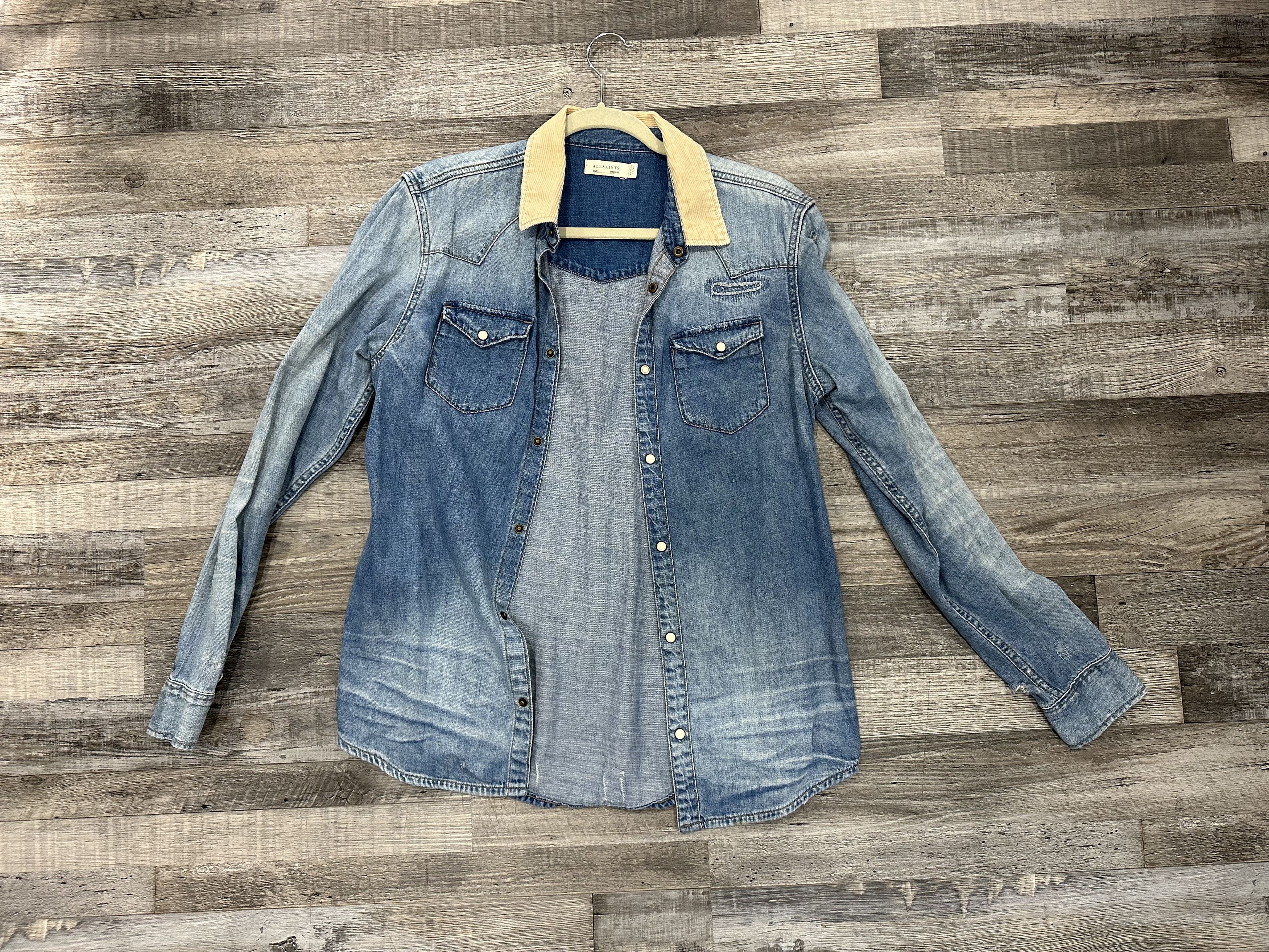 Allsaints Denim Shirt Size US M / EU 48-50 / 2 - 1 Thumbnail