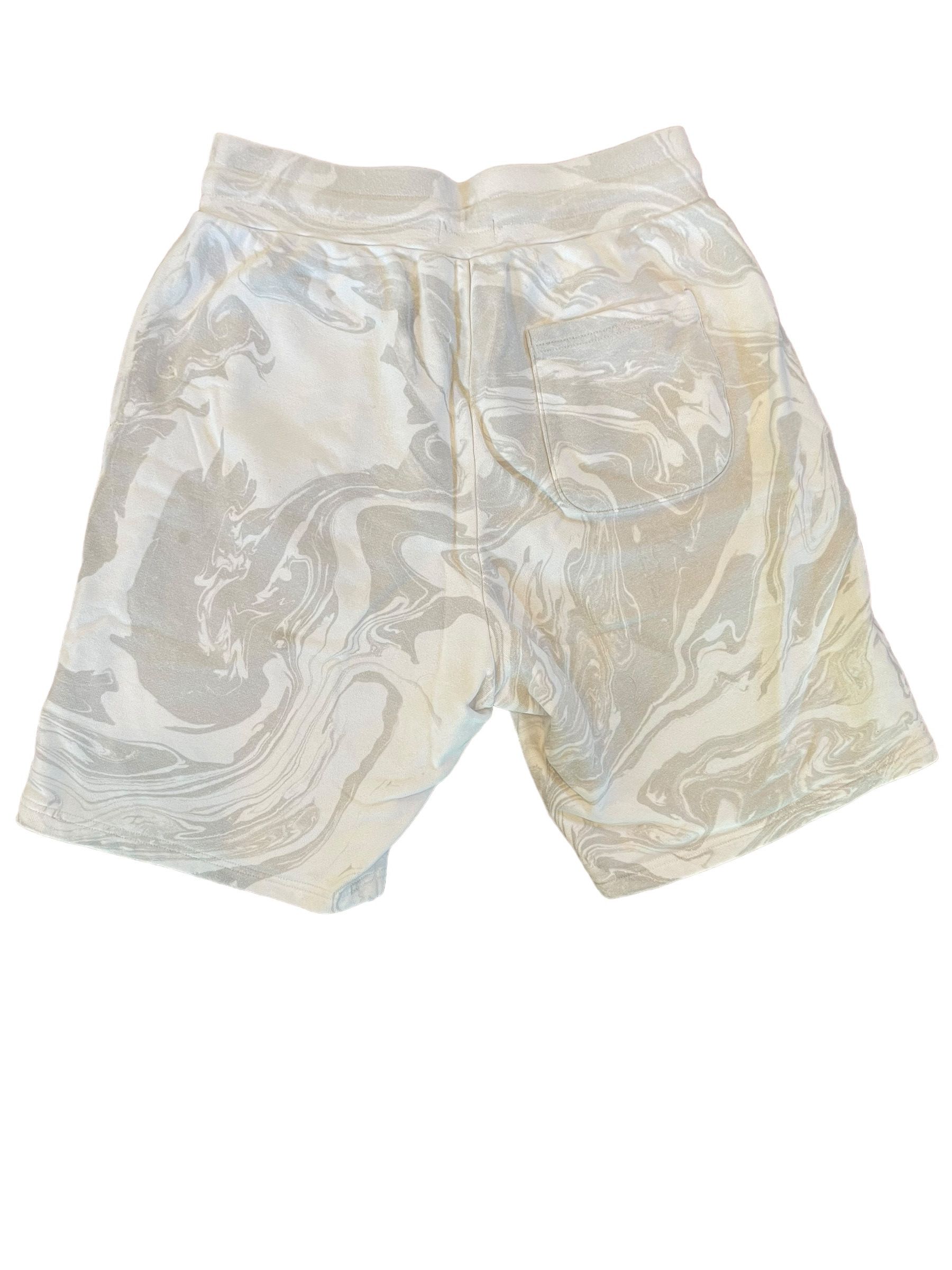 John Elliott John Elliott S/S 19' White Marble Sweat Shorts Size US 32 / EU 48 - 2 Thumbnail