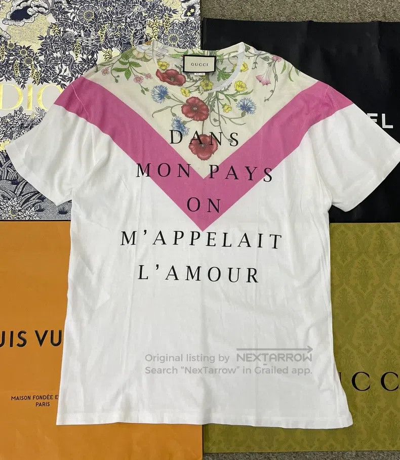 Gucci Letter-printed short-sleeved T-shirt