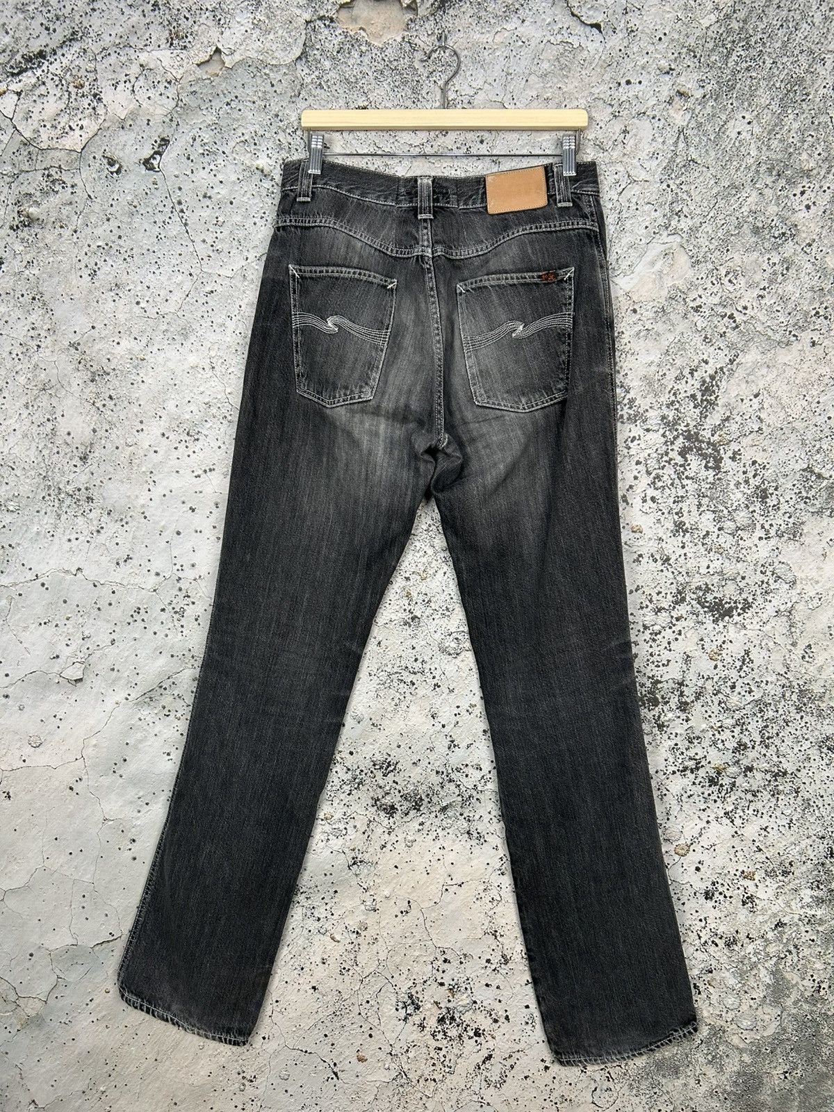 Nudie Jeans Nudie Jeans Washed Black Avant Garde Denim Grunge Rock Y2K Size US 34 / EU 50 - 4 Thumbnail