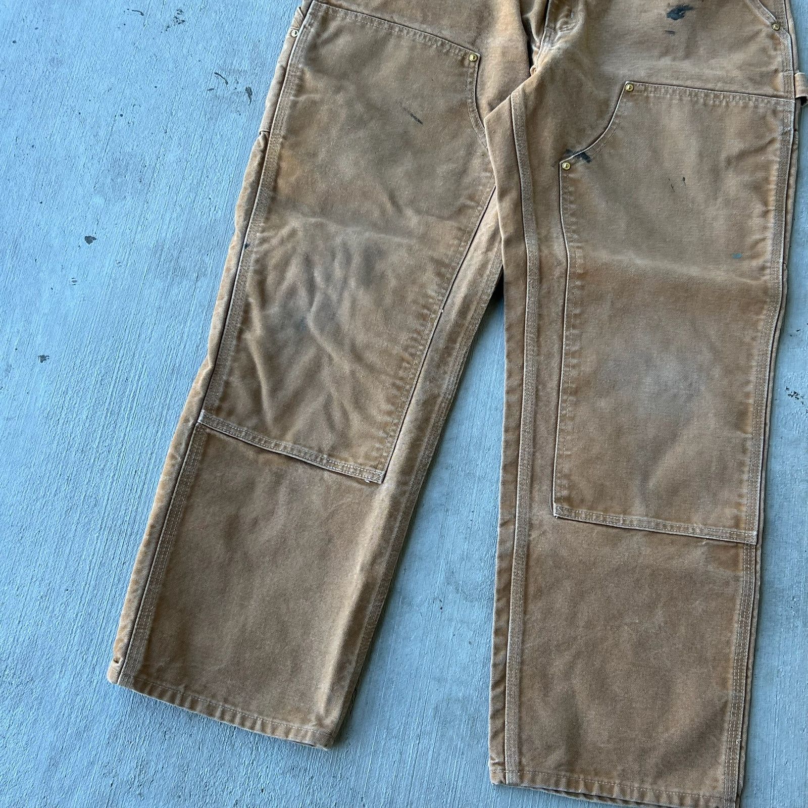 Carhartt × Vintage Carhartt brown double knee work wear carpenter pants Size US 34 / EU 50 - 3 Thumbnail