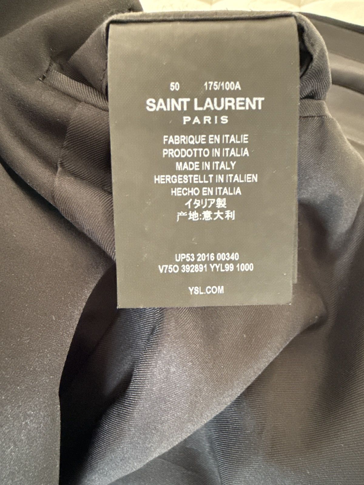 Saint Laurent Paris Saint Laurent Tuxedo jacket Size 50R - 4 Thumbnail