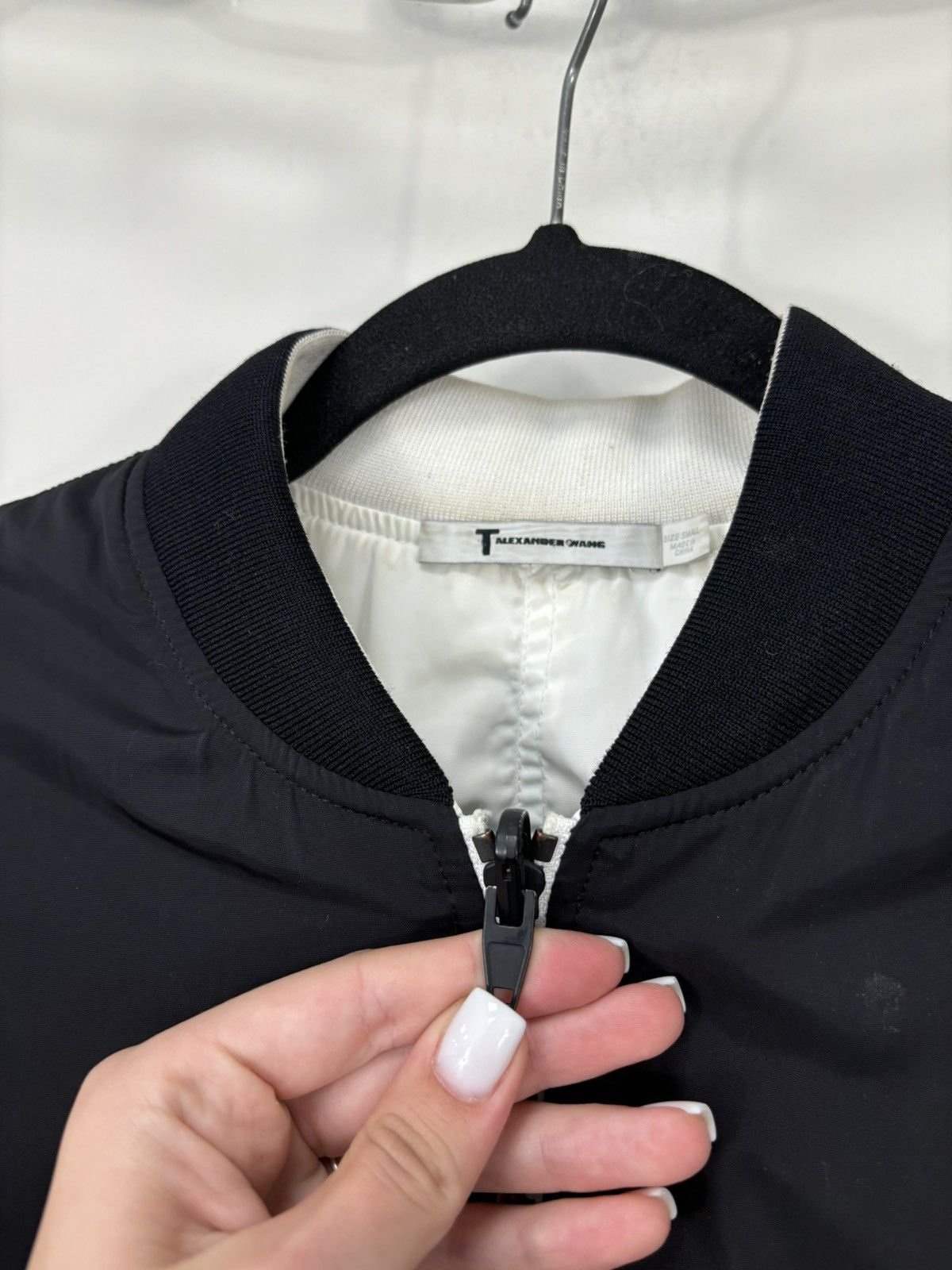 T by Alexander Wang T By Alexander Wang Black/White Luxury Hype Bomber Jacket Size S / US 4 / IT 40 - 11 Thumbnail